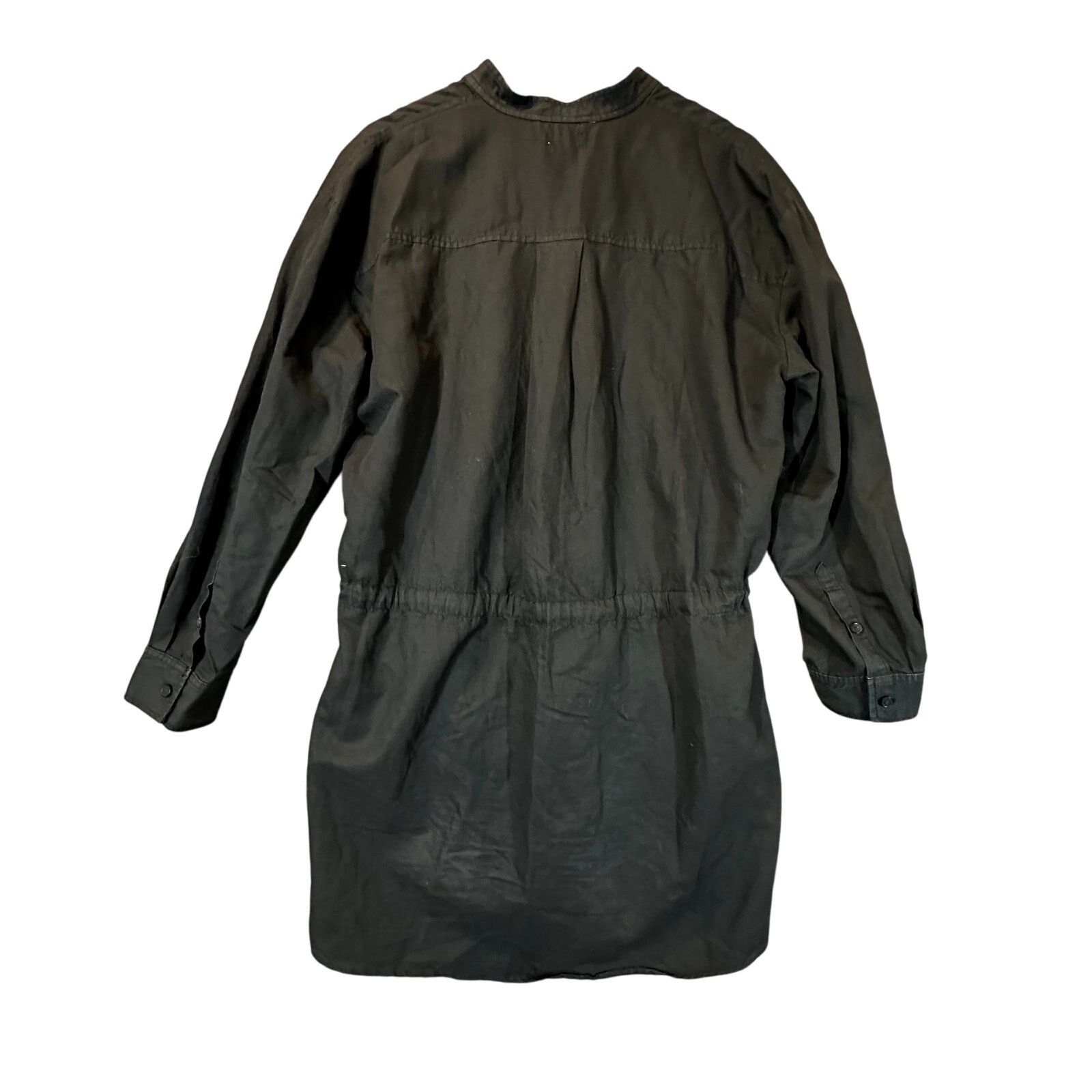 Aritzia Wilfred Aritzia Linen Utility Shirt Dress Black L Size L / US 10 / IT 46 - 2 Thumbnail