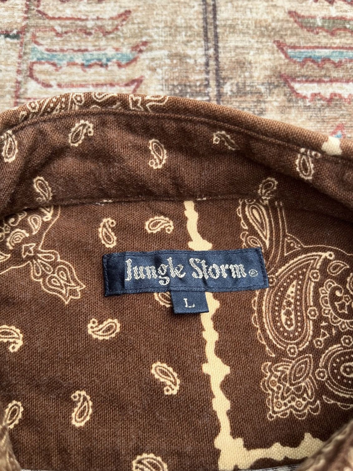 Japanese Brand Jungle Storm Vintage Shirt Size US L / EU 52-54 / 3 - 2 Thumbnail