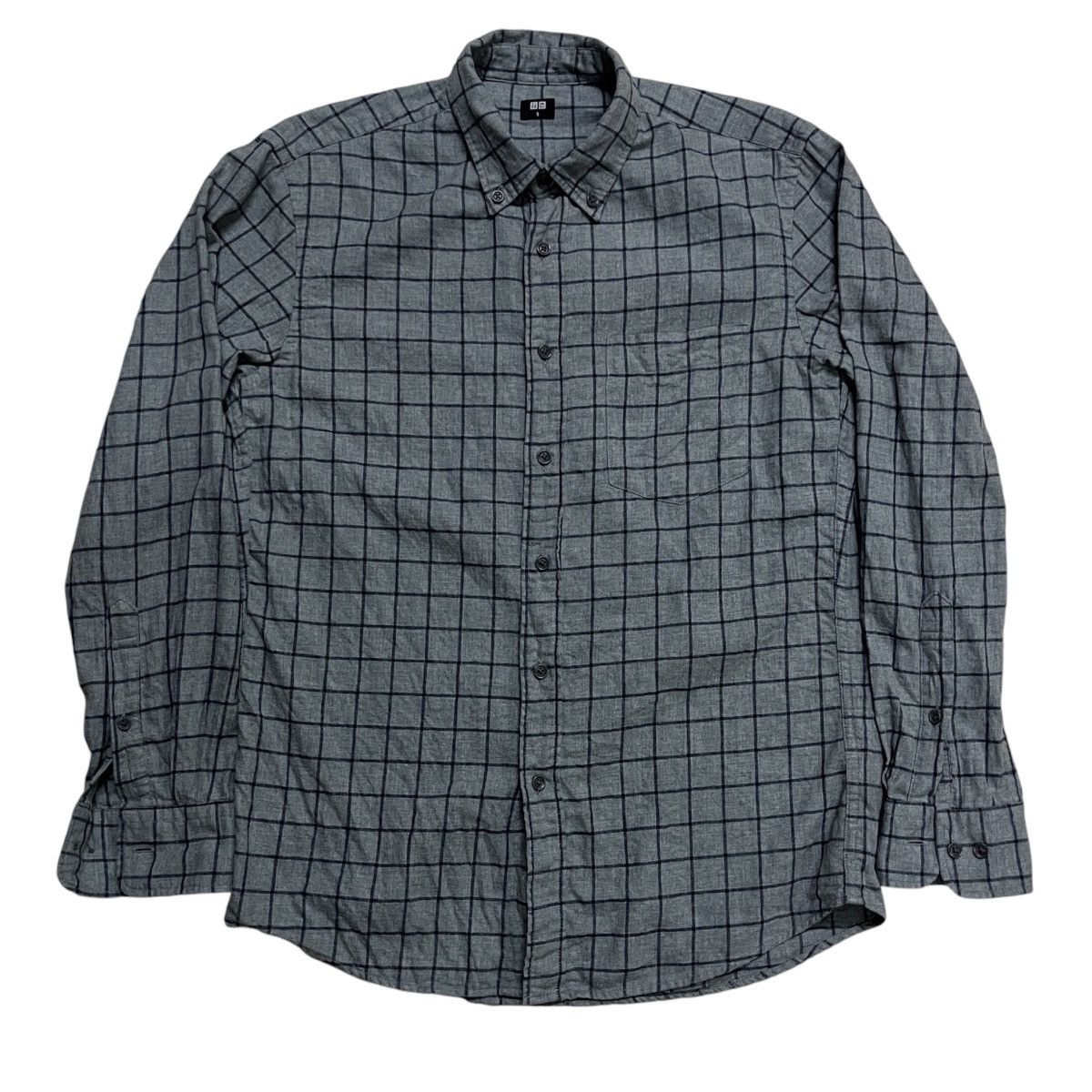 Japanese Brand × Uniqlo Uniqlo Grid Shirt Size US S / EU 44-46 / 1 - 1 Thumbnail