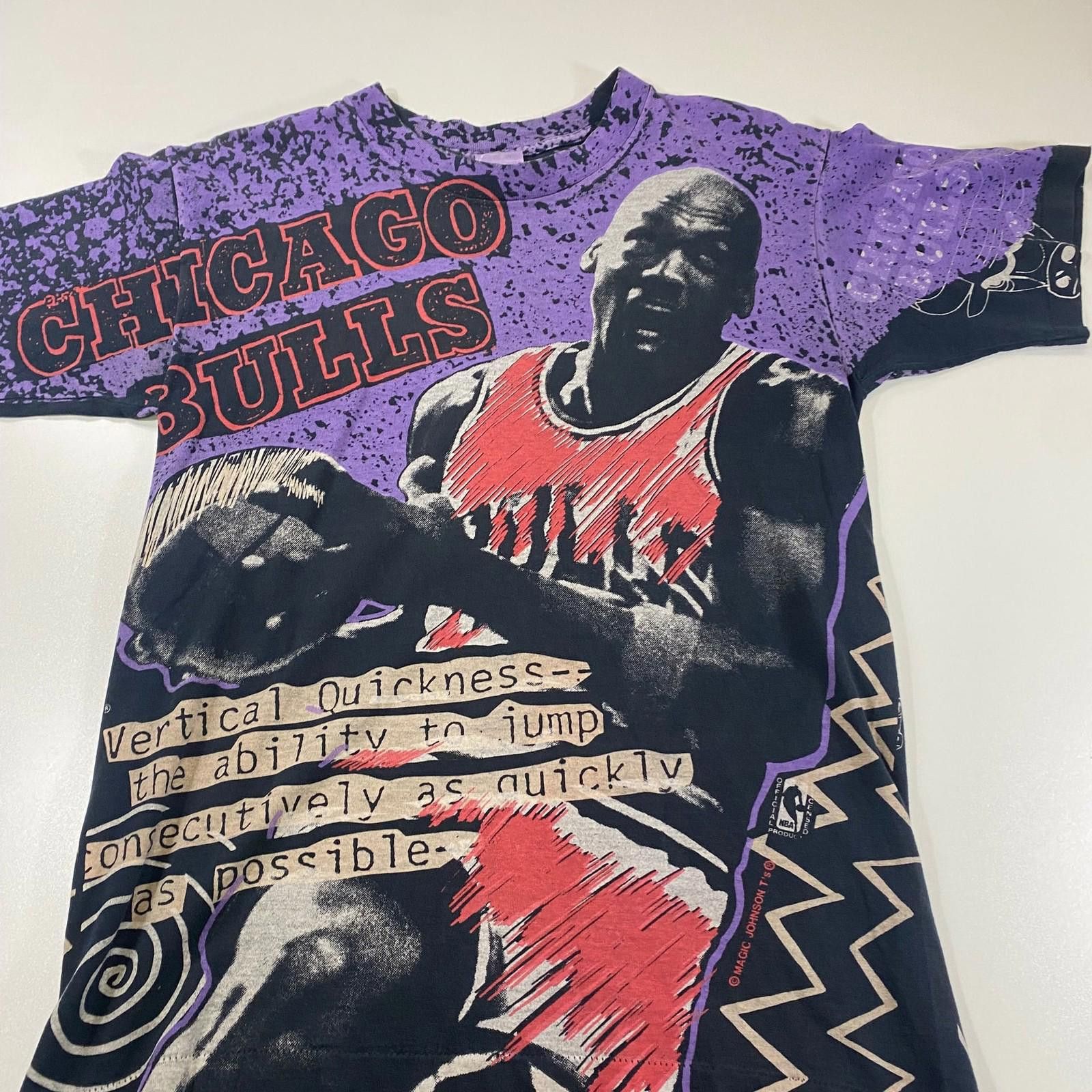 Other 90s Michael Jordan Chicago Bulls Magic Johnson AOP T-Shirt Size ONE SIZE - 1 Thumbnail