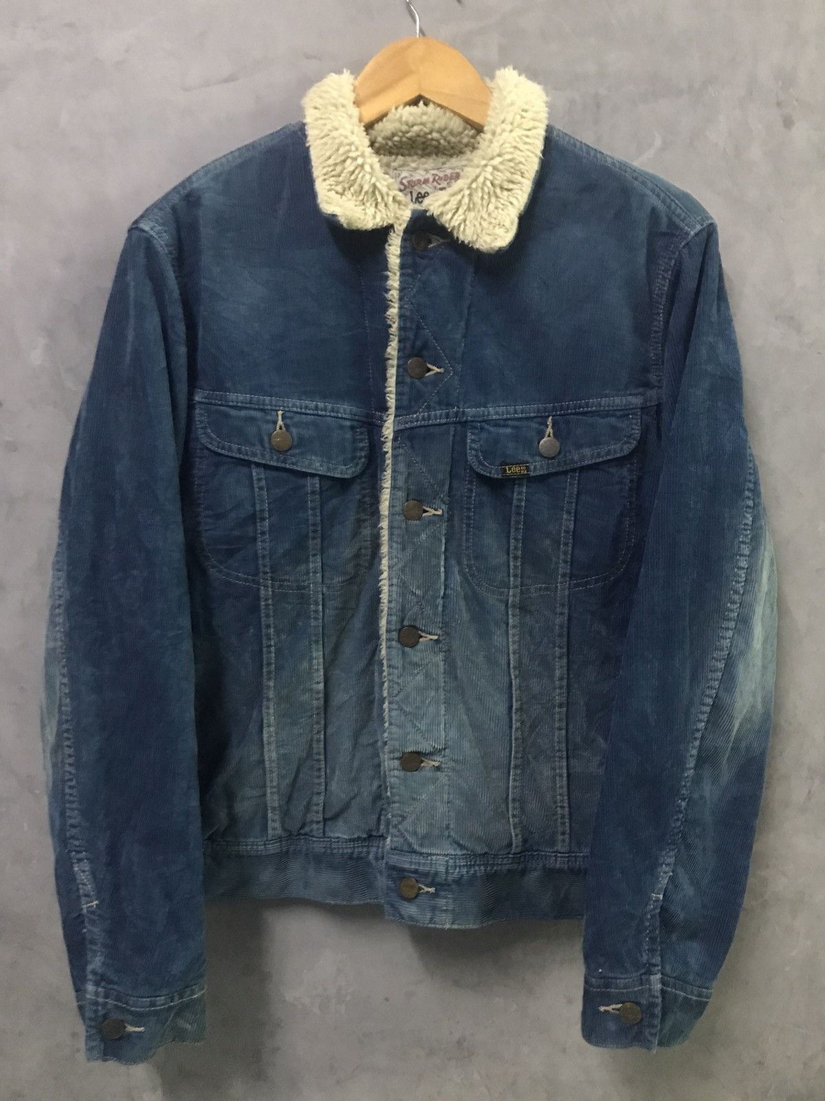 Lee × Vintage Repro Vintage 70s Lee Storm Rider Sherpa Lining Blue Denim Size US M / EU 48-50 / 2 - 1 Thumbnail