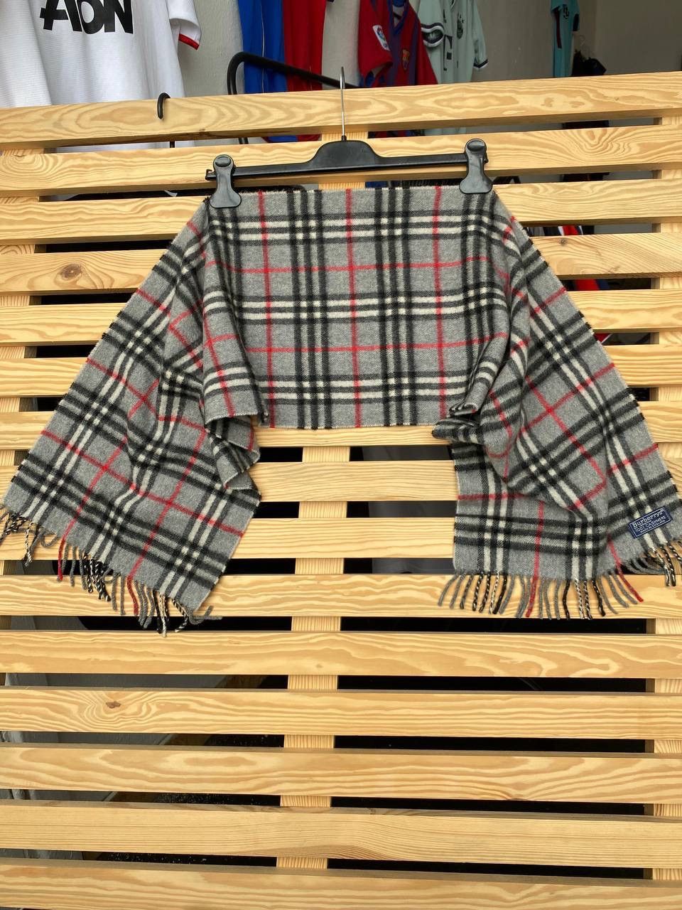Burberry Burberry Gray Nova Check Scarf Size ONE SIZE - 1 Thumbnail