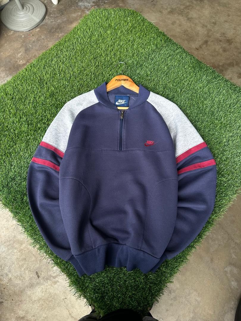Nike × Vintage VINTAGE NIKE HALFZIPPER Size US L / EU 52-54 / 3 - 1 Thumbnail