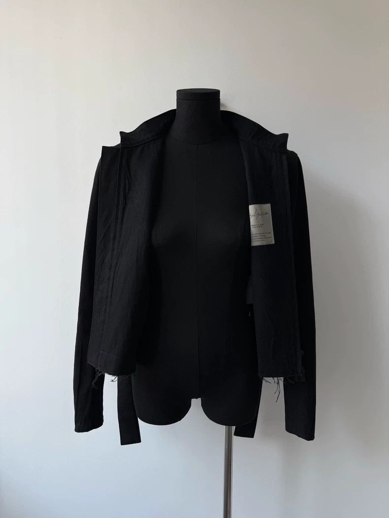 Yohji Yamamoto Yohji Yamamoto Yohji Yamamoto Black Short Denim Jacket Size US S / EU 44-46 / 1 - 4 Thumbnail