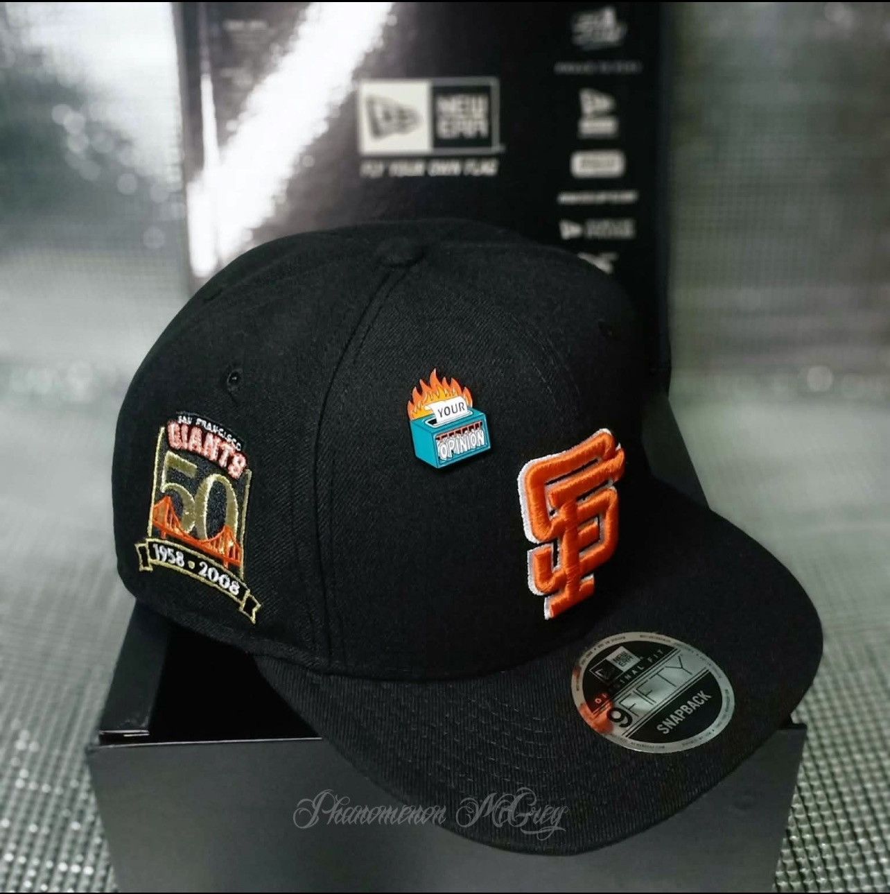 New Era New Era San Francisco Giants 50th Anniversary Snapback Black Size ONE SIZE - 3 Thumbnail