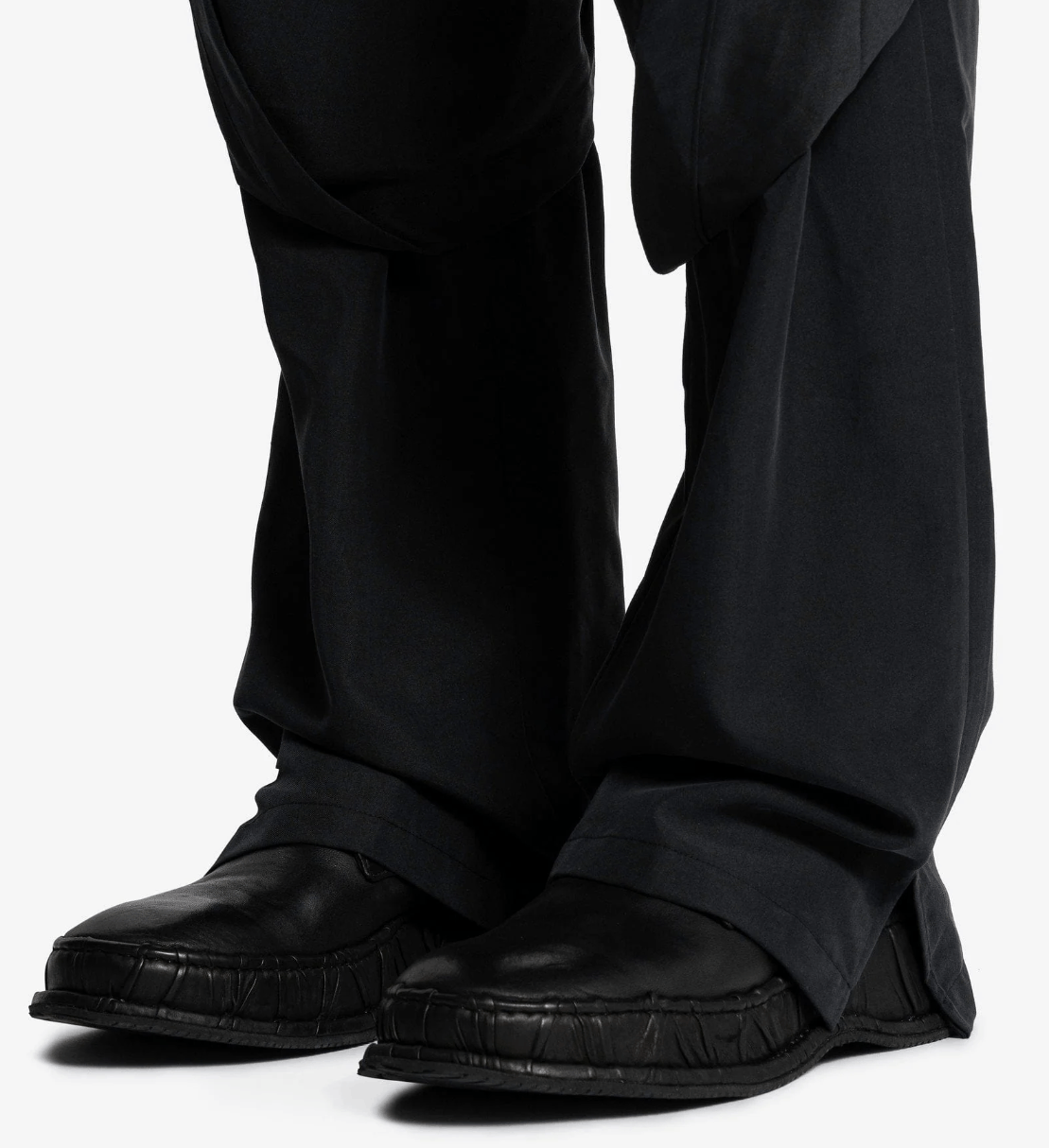 JiyongKim JiyongKim black draped layer trouser pants Size US 30 / EU 46 - 15 Thumbnail