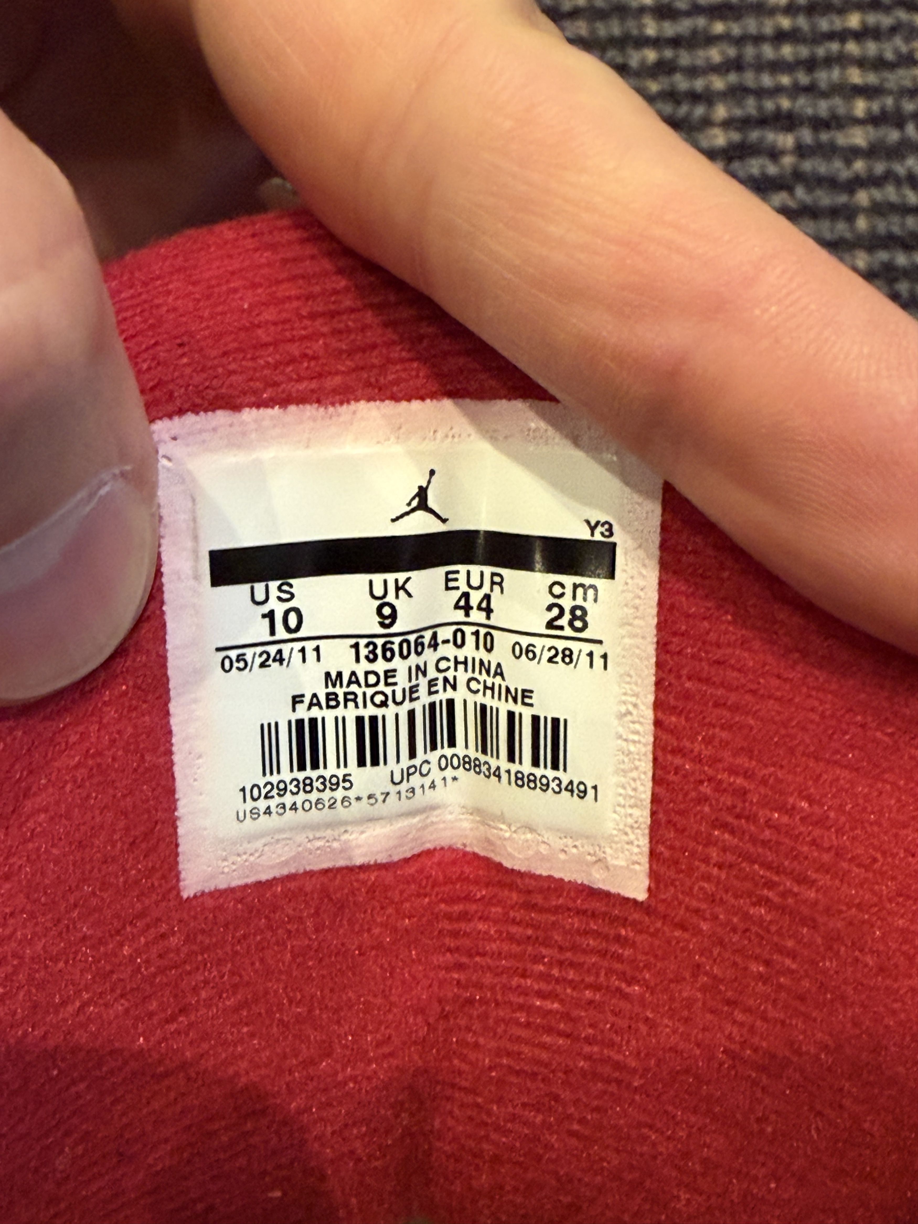 Jordan Brand Air Jordan 3 Retro Cement 2011 Size US 10 / EU 43 - 6 Thumbnail