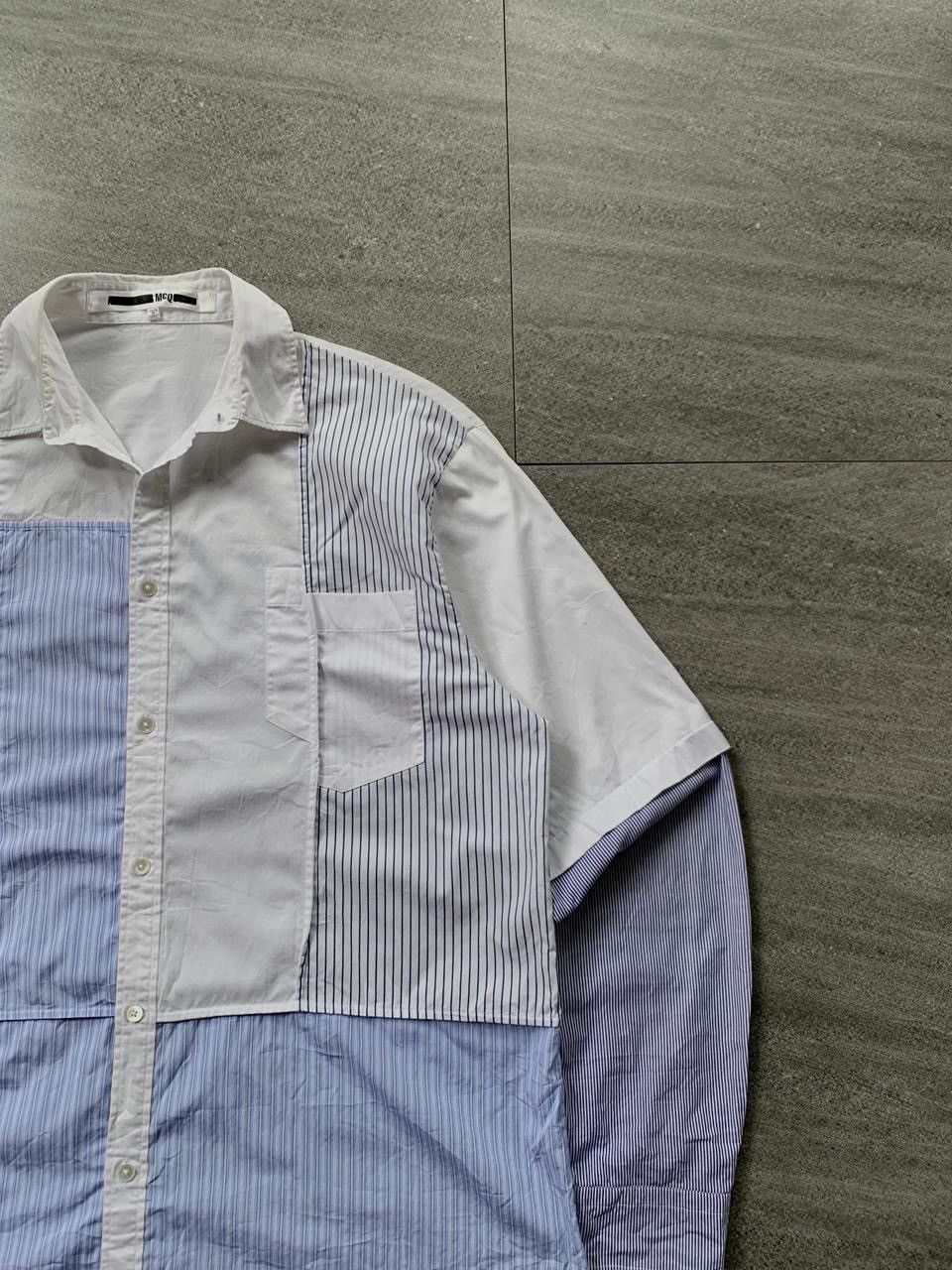 Alexander McQueen FREE TAX! Patchworked Longsleeve Shirt Size US M / EU 48-50 / 2 - 3 Thumbnail