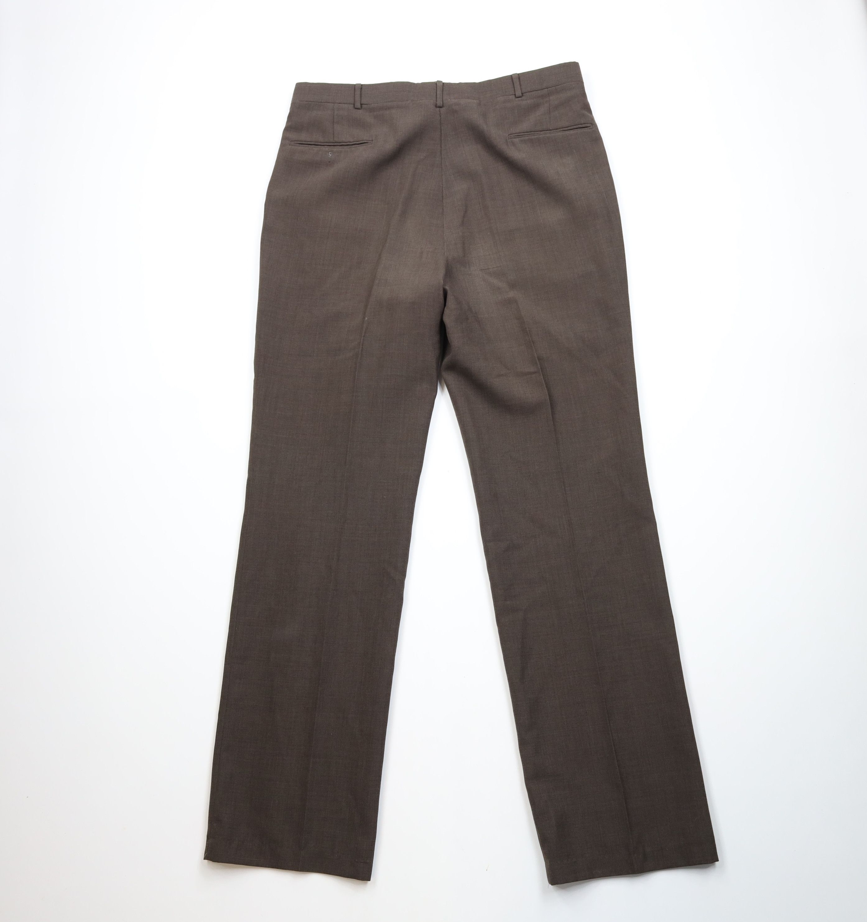 Vintage Vintage 70s Streetwear Wool Blend Wide Leg Chino Pants USA Size US 38 / EU 54 - 10 Thumbnail