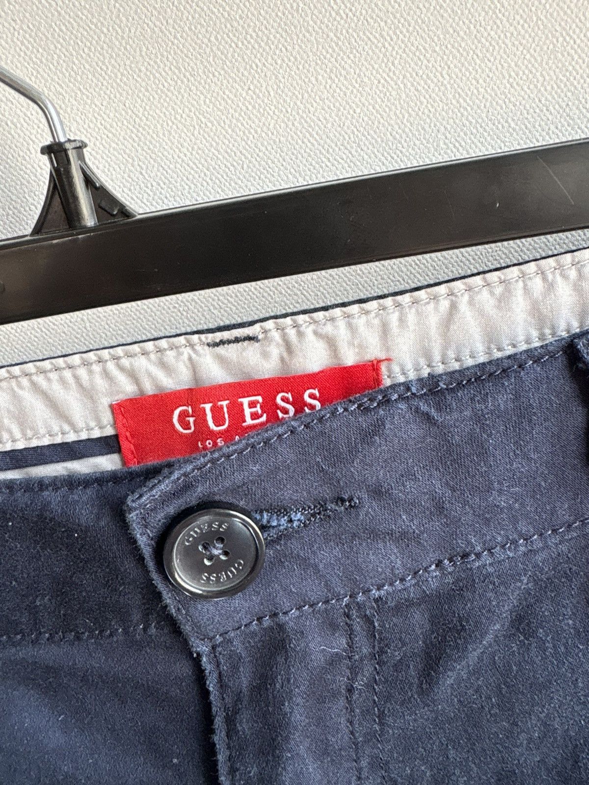 Guess Guess 33x32 Navy Skinny Chino Casual Pants Basics Size US 33 - 6 Thumbnail