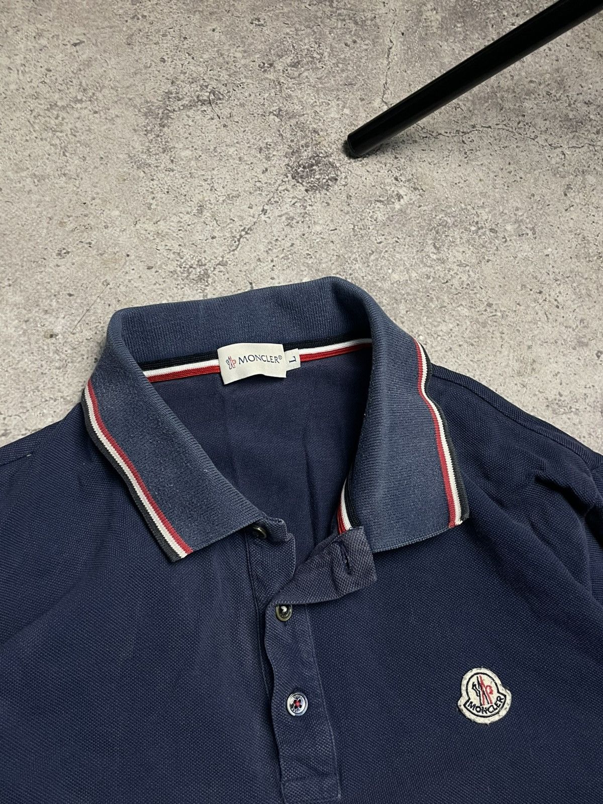 Moncler Moncler Polo Long sleeve Size US L / EU 52-54 / 3 - 3 Thumbnail