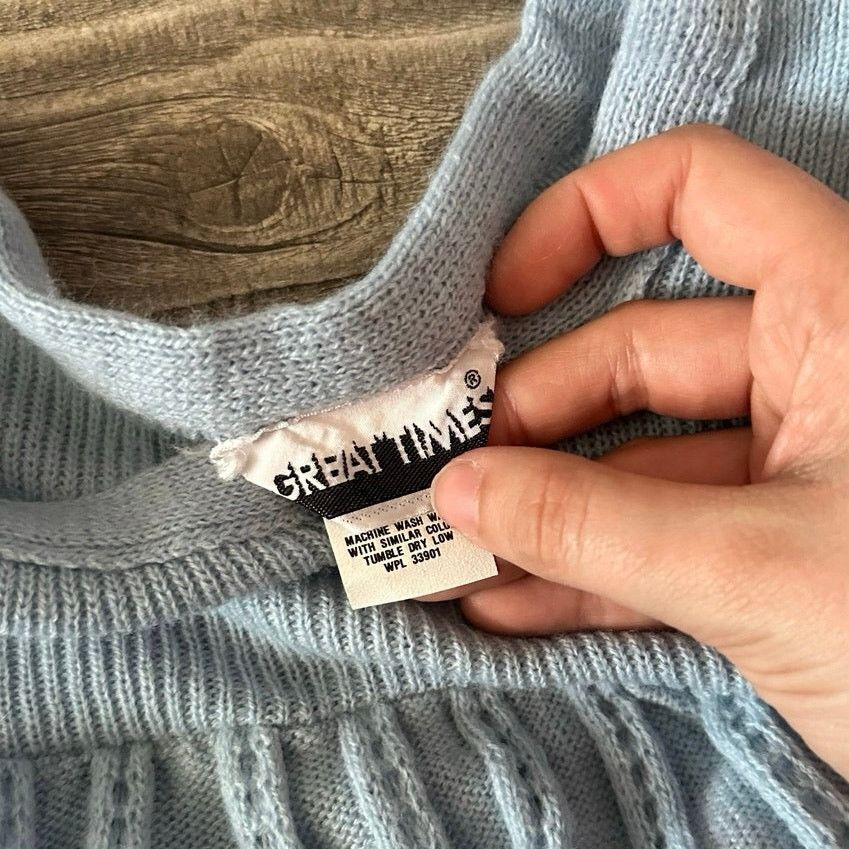 Other great times light baby blue knit shirt Size L / US 10 / IT 46 - 3 Thumbnail
