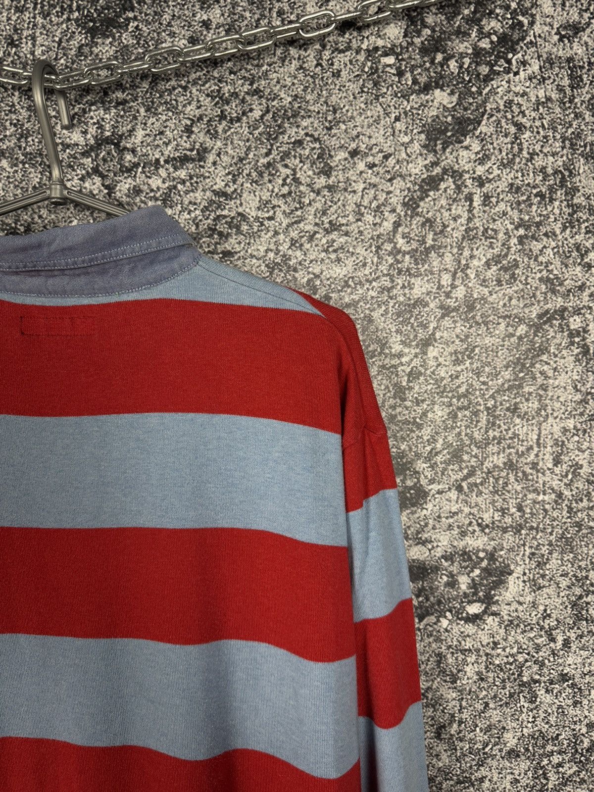 Gant Men’s GANT Long Sleeve Striped Polo Shirt Rugby Style XL Size US XL / EU 56 / 4 - 11 Thumbnail