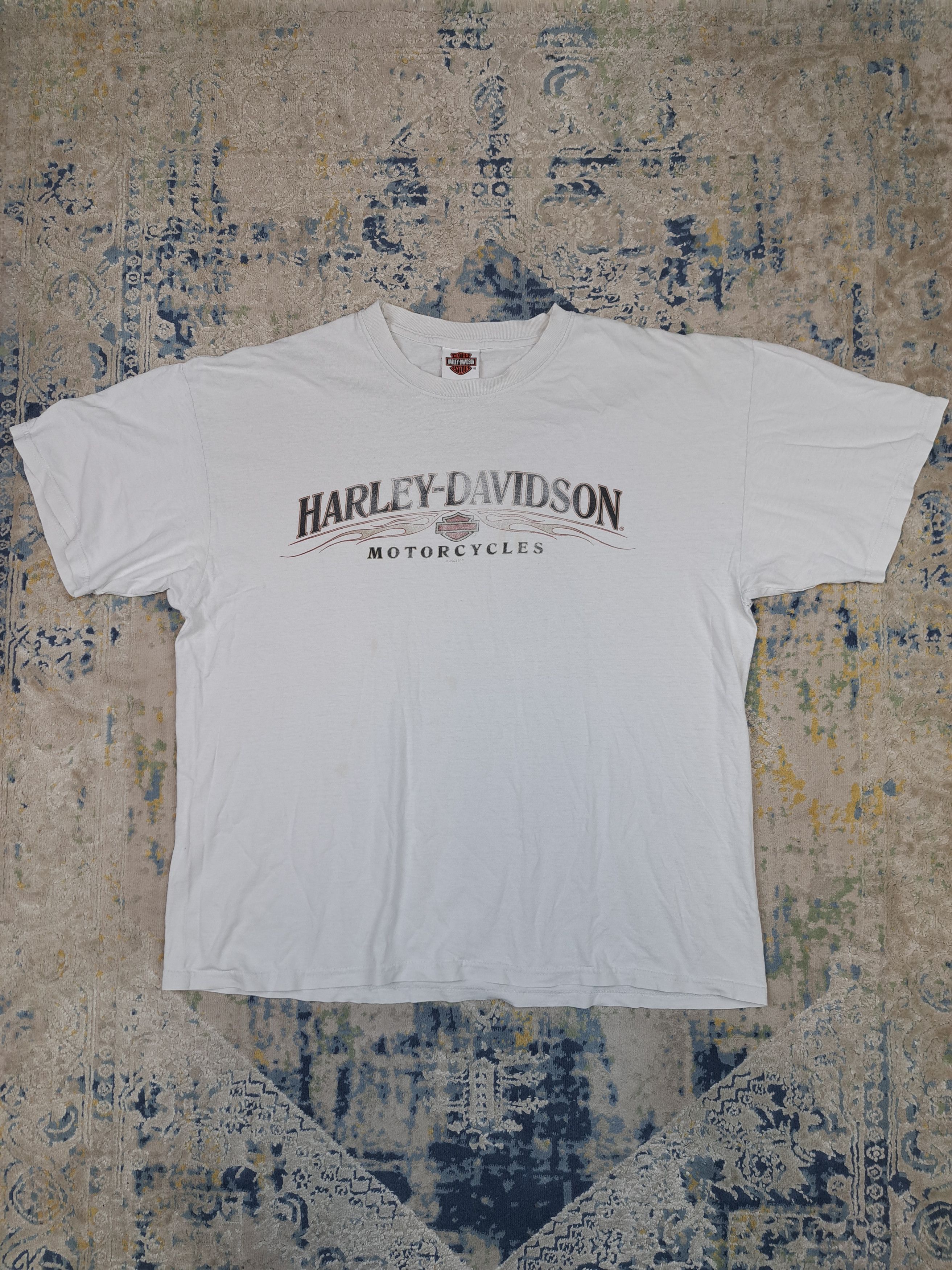 Harley Davidson Vintage 2002 Harley Davidson Eagle Freedom Tee Motorcycle Size US XL / EU 56 / 4 - 3 Thumbnail