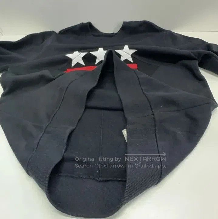 Givenchy Givenchy Black Long-Sleeve Star Stripe Sweatshirt. Size US S / EU 44-46 / 1 - 4 Thumbnail