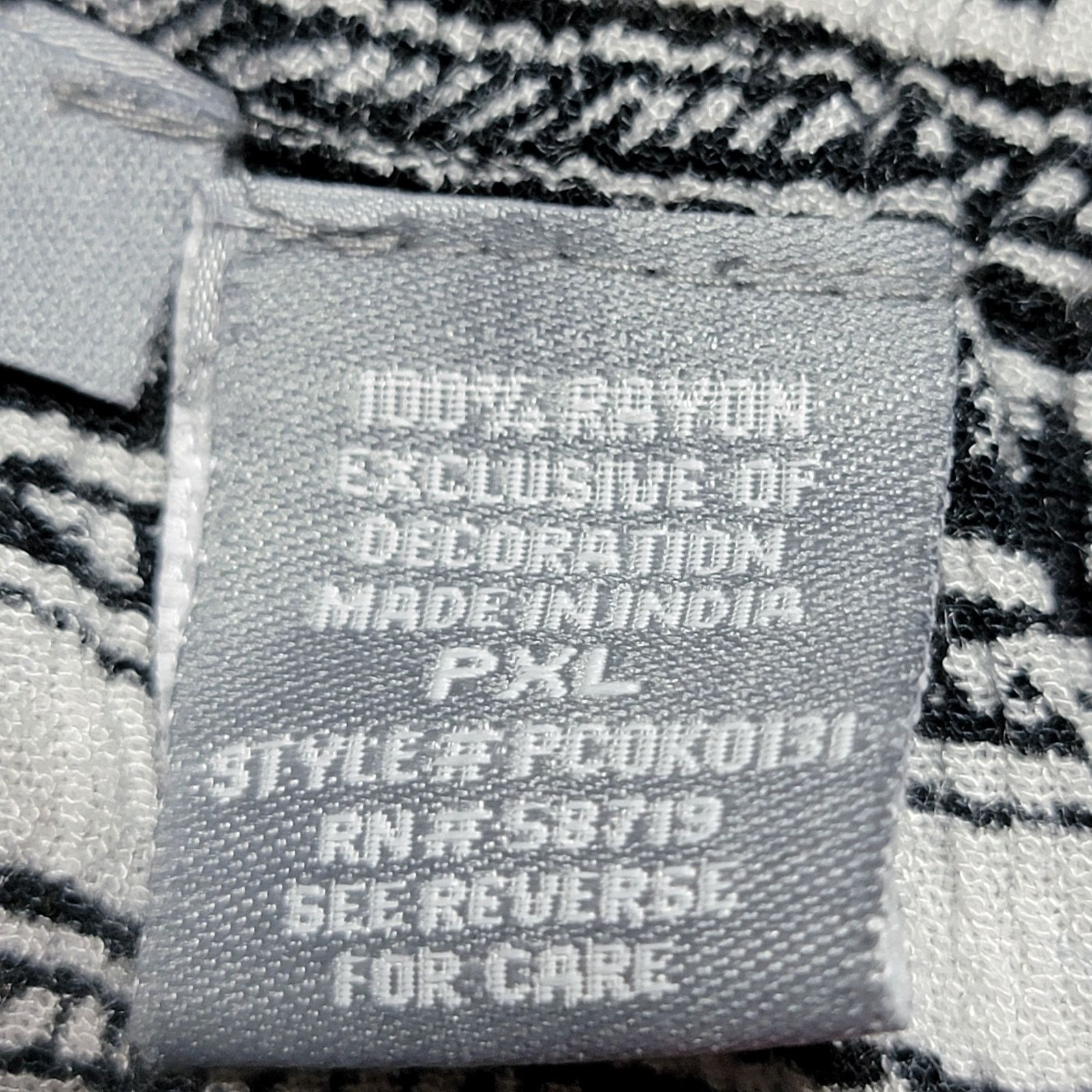 Other NY Collection B&W Boho Full Length Skirt - Size XL Petite Size 34" / US 12 / IT 48 - 5 Thumbnail