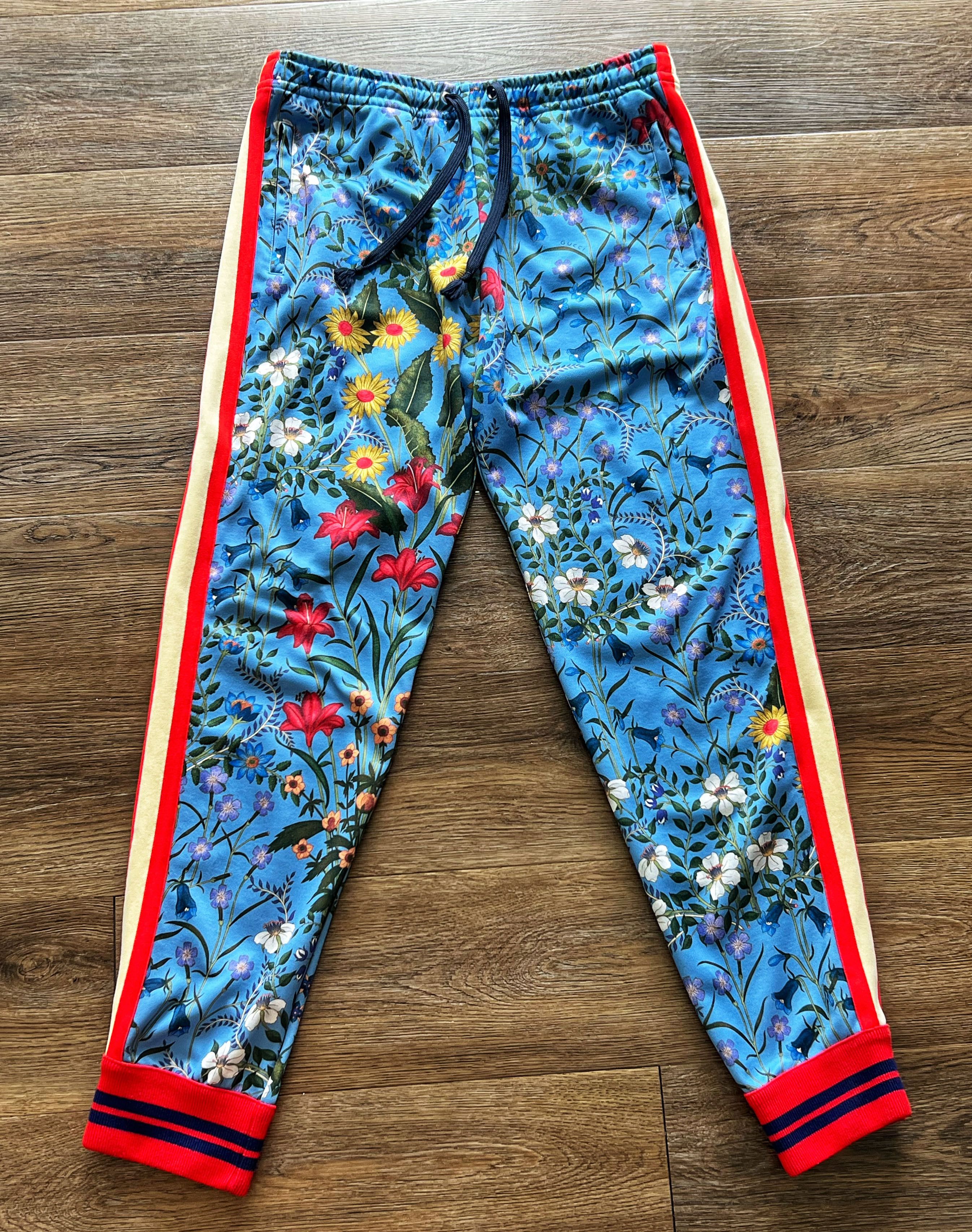 Gucci discount floral joggers