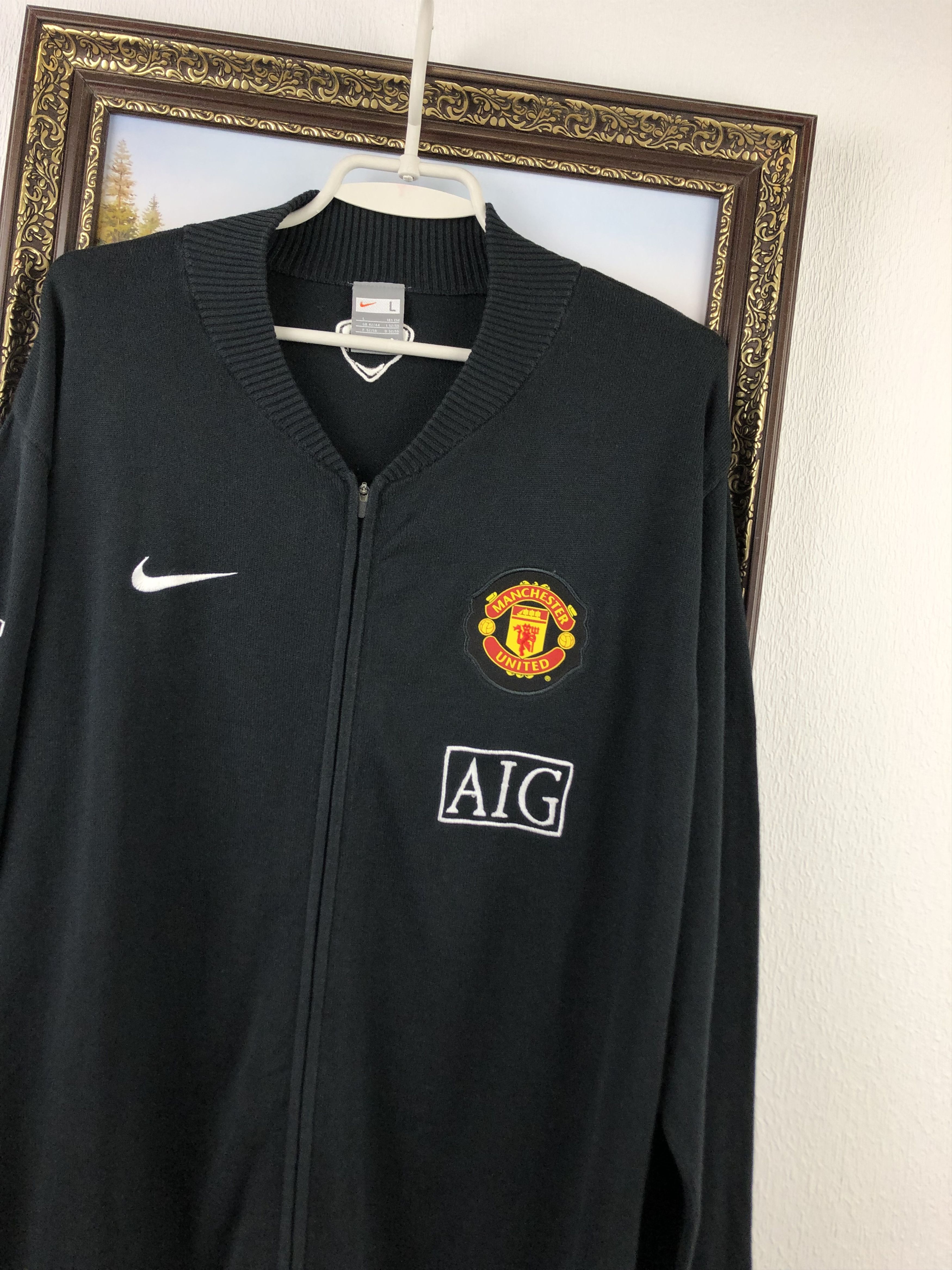 Nike Vintage Manchester United Football Jacket Sweater Soccer Size US L / EU 52-54 / 3 - 4 Thumbnail