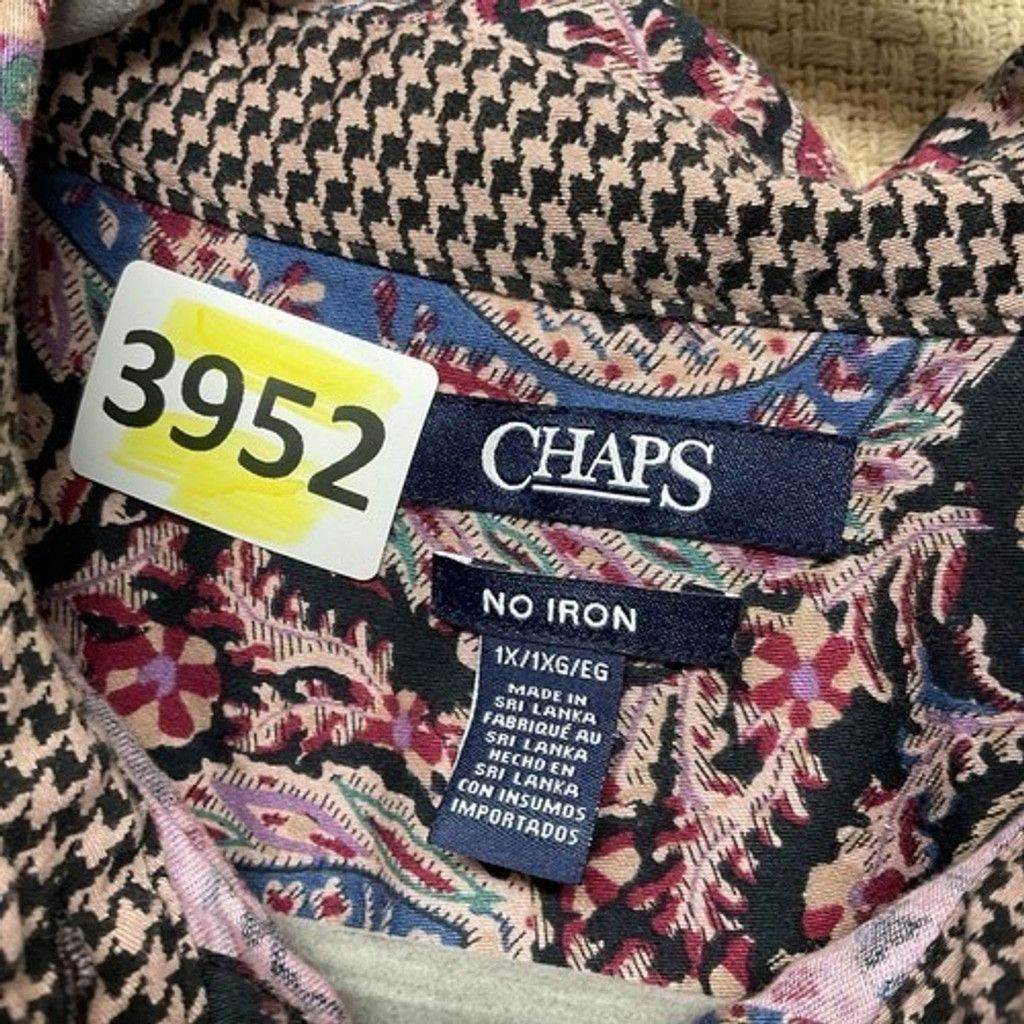 Chaps Chaps Flip Cuffs NoIron Heritage Shirt Women Plus Size 1X Size XL / US 12-14 / IT 48-50 - 2 Thumbnail