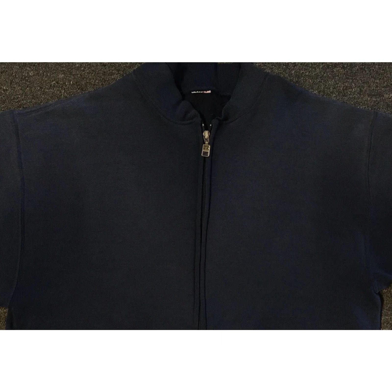 Russell Athletic VINTAGE Russell Athletic Hoodie M Navy Blue Distressed Cardigan Zip Up Sweatshirt 90s Punk Rock Urban USA Mens Size US M / EU 48-50 / 2 - 6 Thumbnail