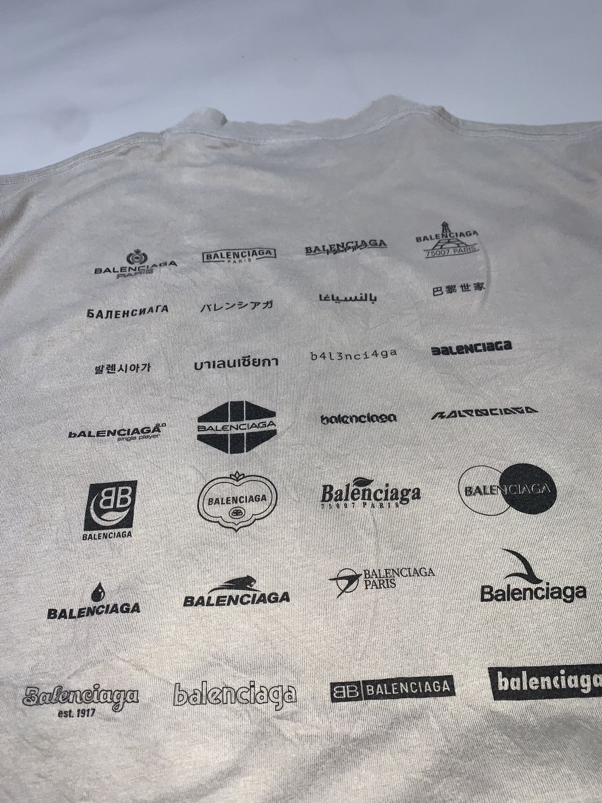 Balenciaga Balenciaga Archives Logo Shirt Size US L / EU 52-54 / 3 - 15 Thumbnail