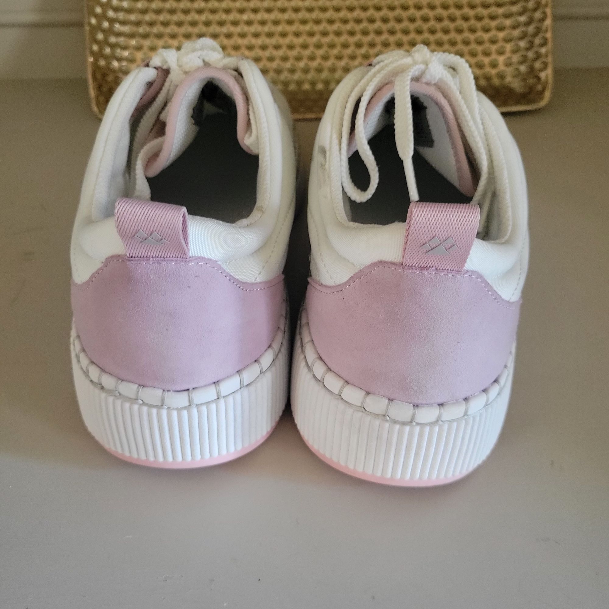 Cougar Cougar Women's Sayah White Pink Gray Platform Sneakers Shoes Size US 8.5 / IT 38.5 - 6 Thumbnail
