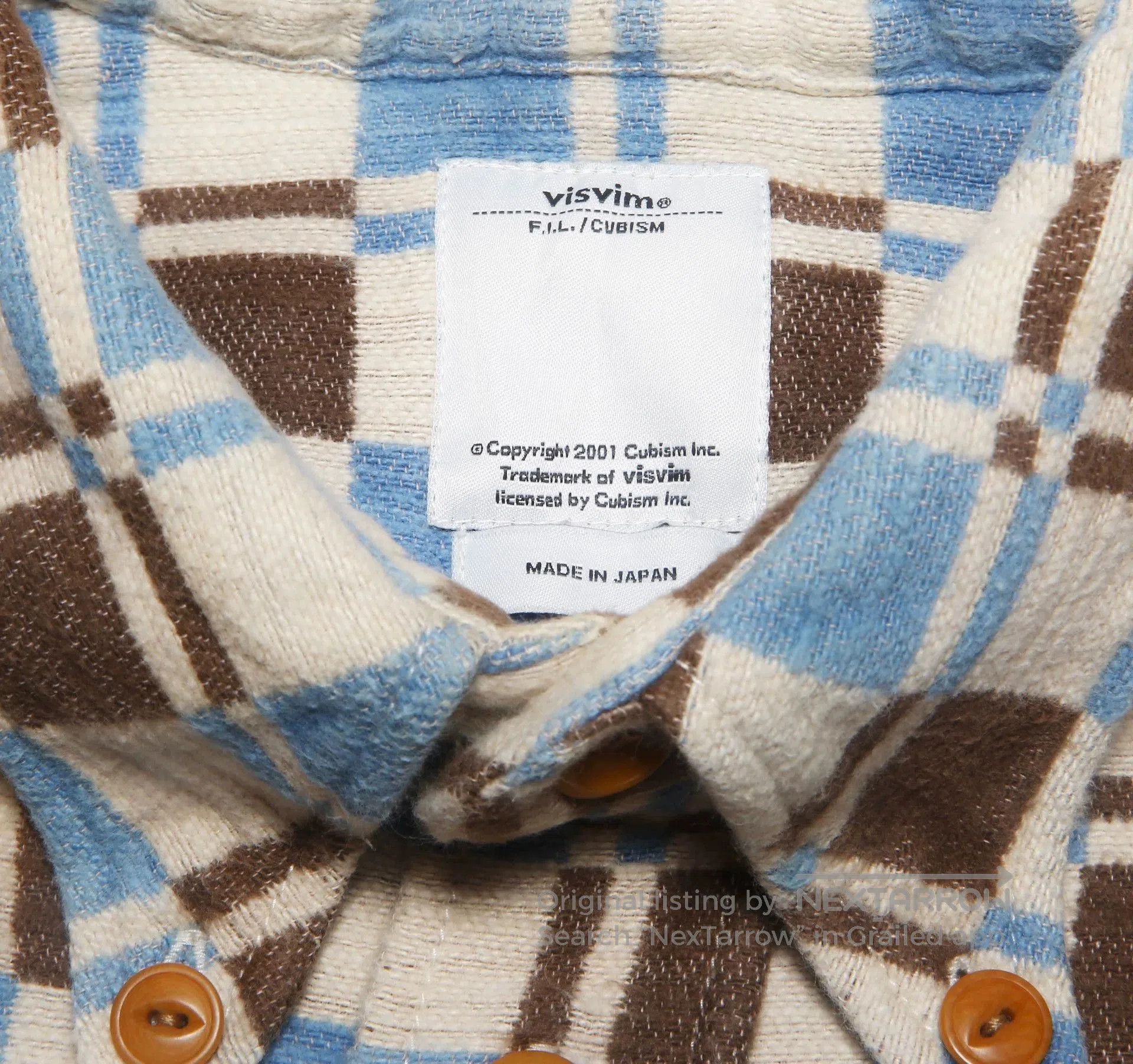 Visvim Blue Checkered Long Sleeve Button-Up Shirt. Size US M / EU 48-50 / 2 - 6 Thumbnail