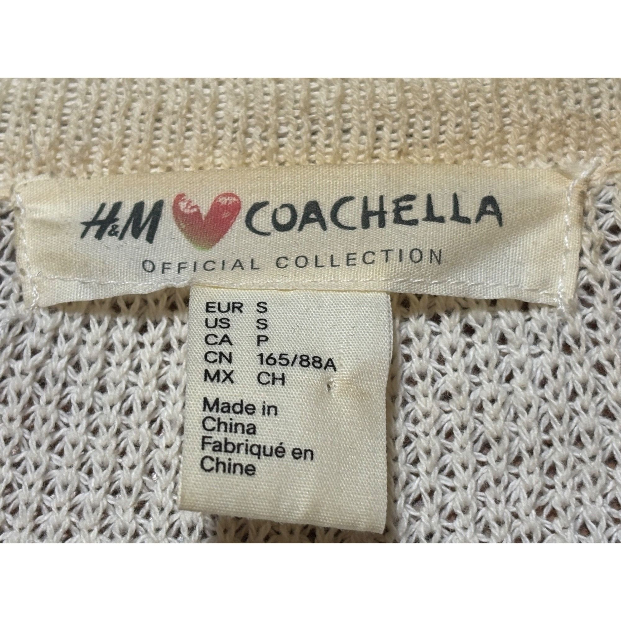 Other H&M Women’s Ivory S Cardigan Boho Chic Festival Boho Chic Co Size L / US 10 / IT 46 - 5 Thumbnail