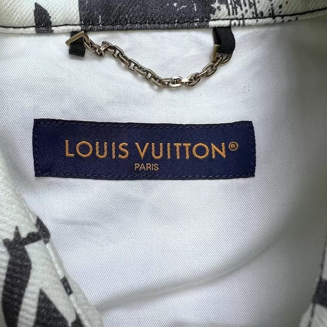 Louis Vuitton LV 1972 monogram print denim short-sleeve shirt S Size US S / EU 44-46 / 1 - 3 Thumbnail