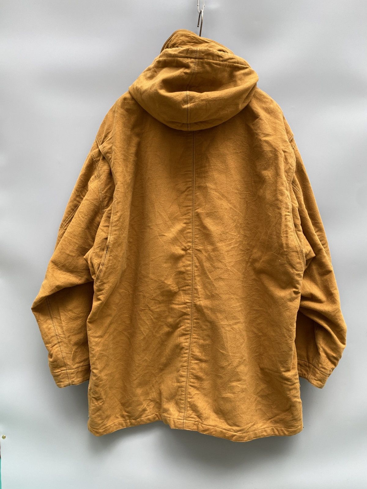 Nigel Cabourn 1980s - Nigel Cabourn- Moleskin/Leather Hunting Parka Size US XL / EU 56 / 4 - 17 Thumbnail