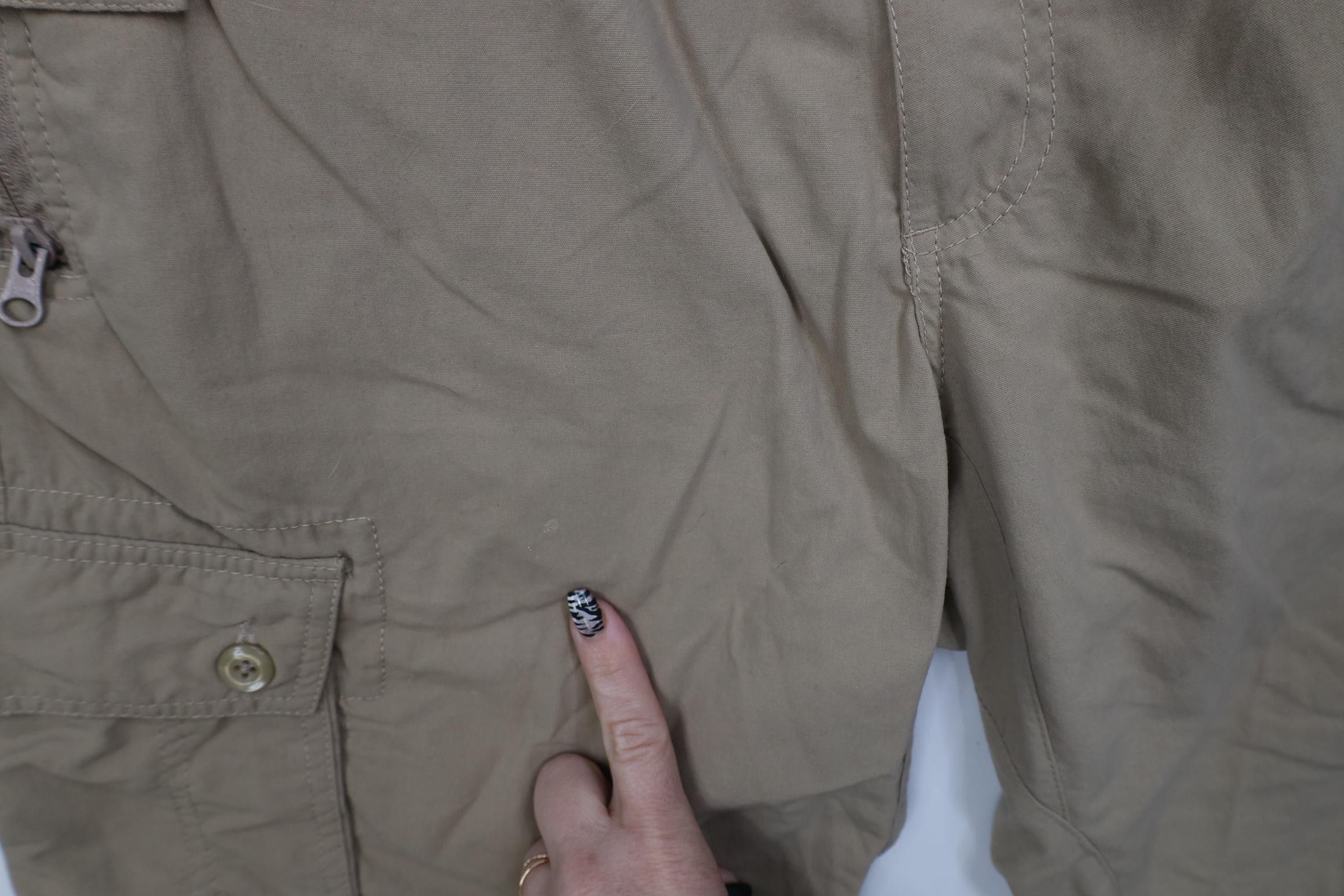 Vintage Clothing Arts Pick Pocket Proof Cargo Shorts Beige Nylon Size US 32 / EU 48 - 6 Thumbnail