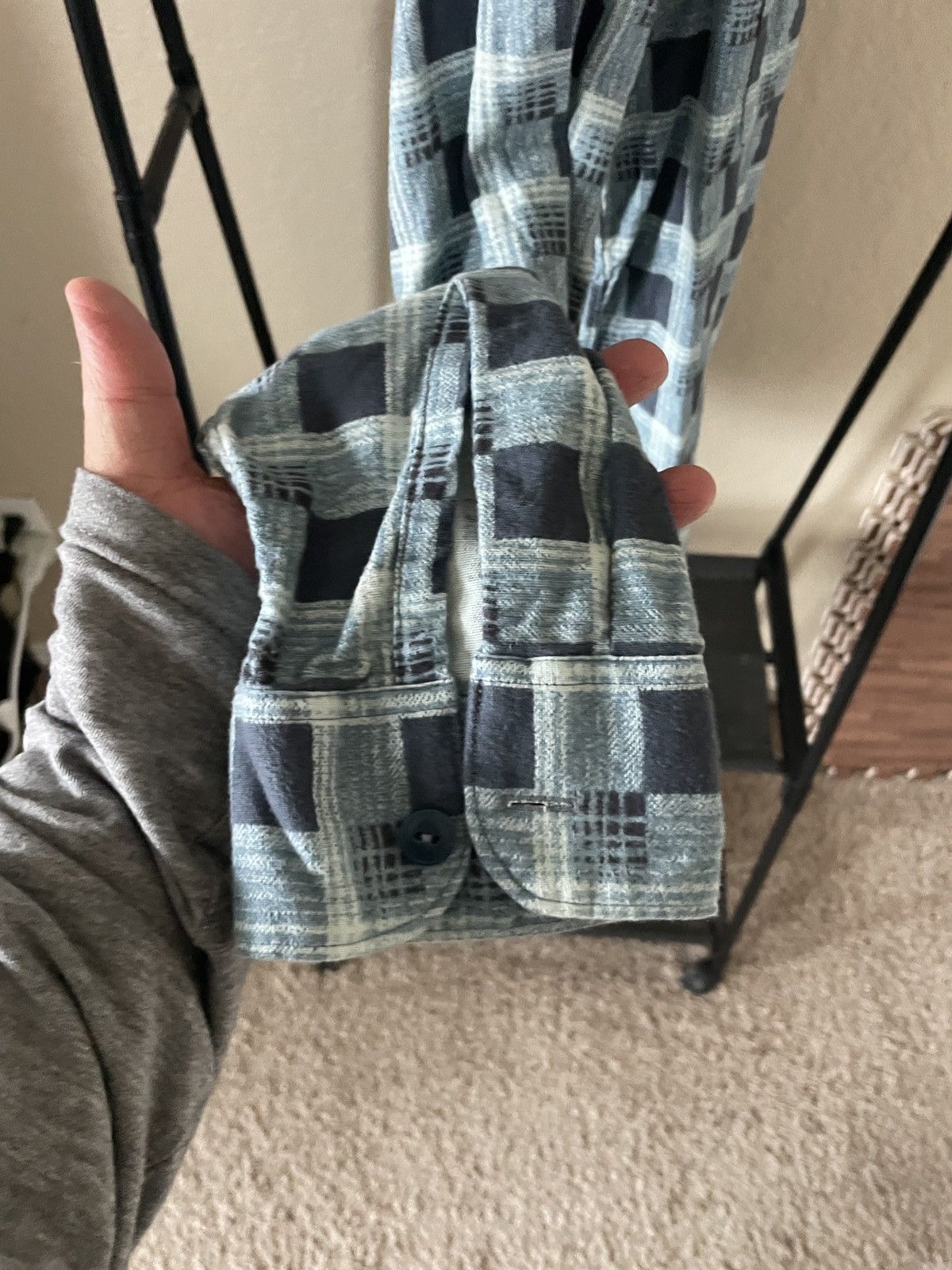 RRL Ralph Lauren Flannel Plaid button Front shirt Nwt 245.00 Size US M / EU 48-50 / 2 - 7 Thumbnail