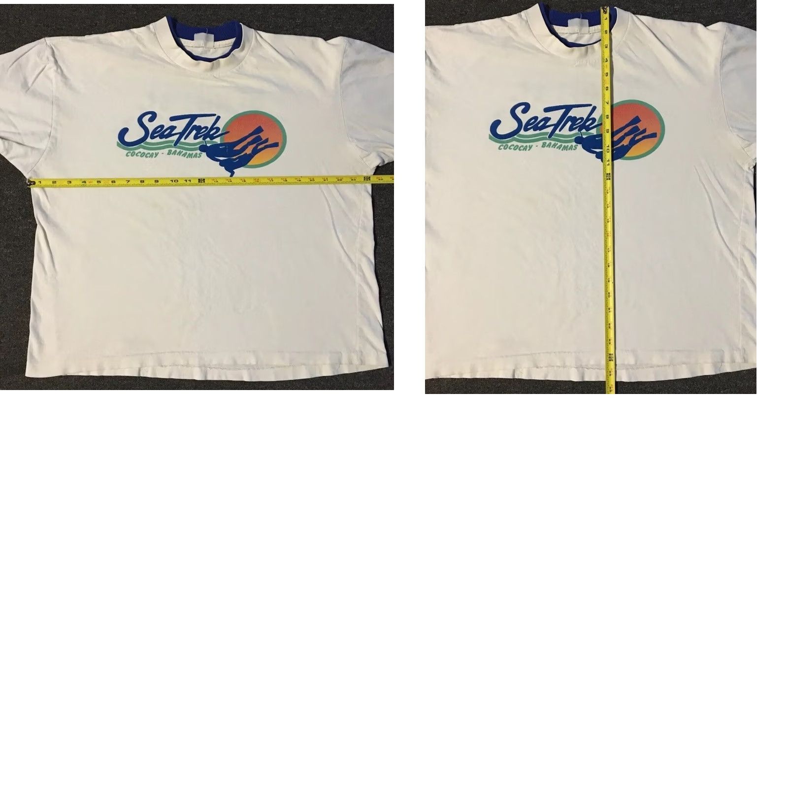 Vintage VINTAGE 90s Sea Trek Faded Scuba Diving T-Shirt S White Surf Beach Grunge 80s Mens Size US S / EU 44-46 / 1 - 10 Thumbnail