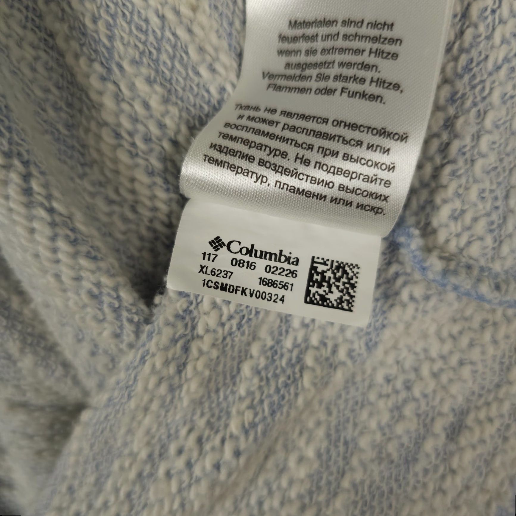 Vintage Columbia Sweater Womens XL Blue Marled Textured Knit Boat Neck Pullover Casual Size XL / US 12-14 / IT 48-50 - 5 Thumbnail