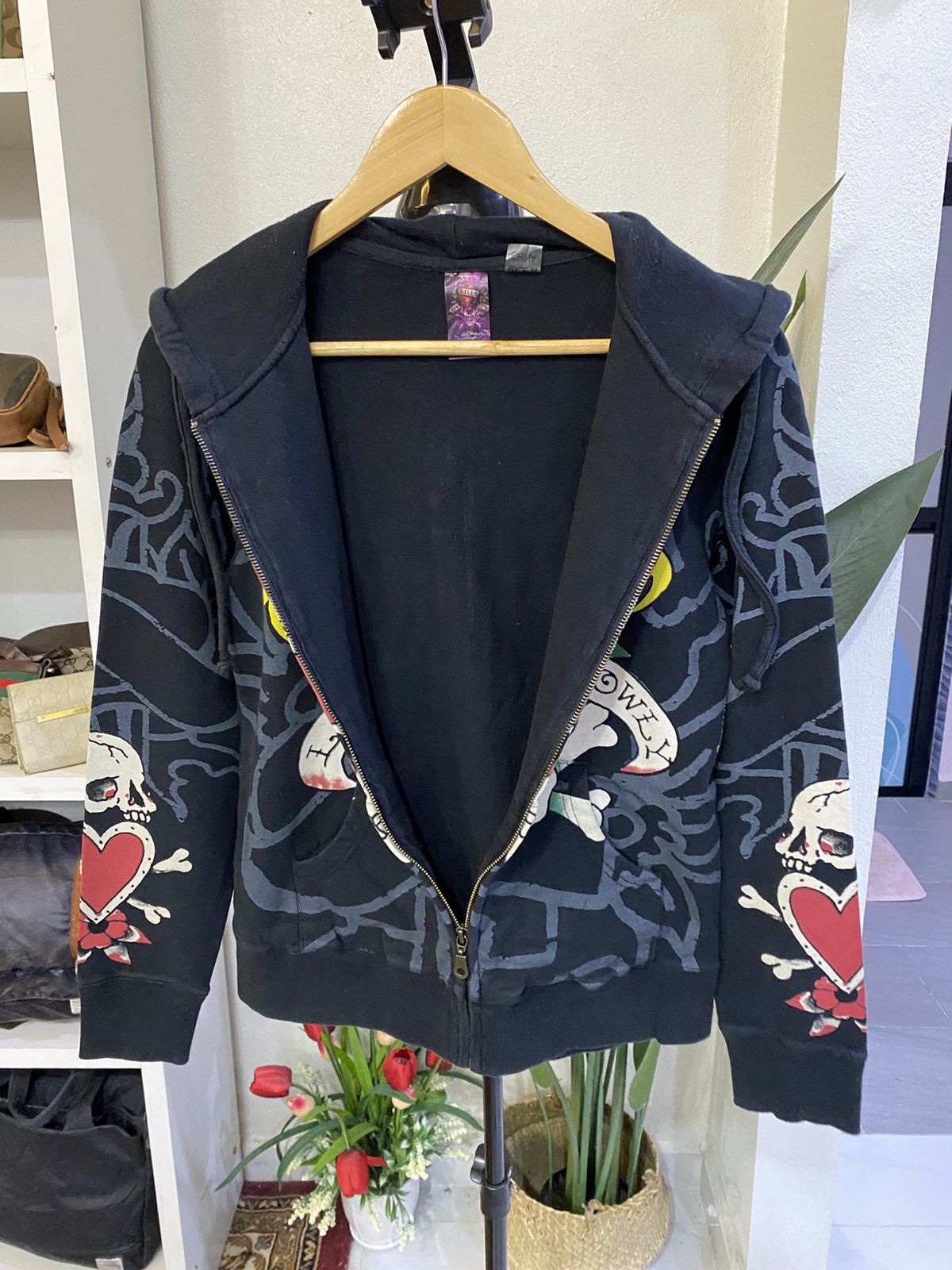 Christian Audigier × Ed Hardy Ed Hardy Zipper Hoodie Size M / US 6-8 / IT 42-44 - 12 Thumbnail