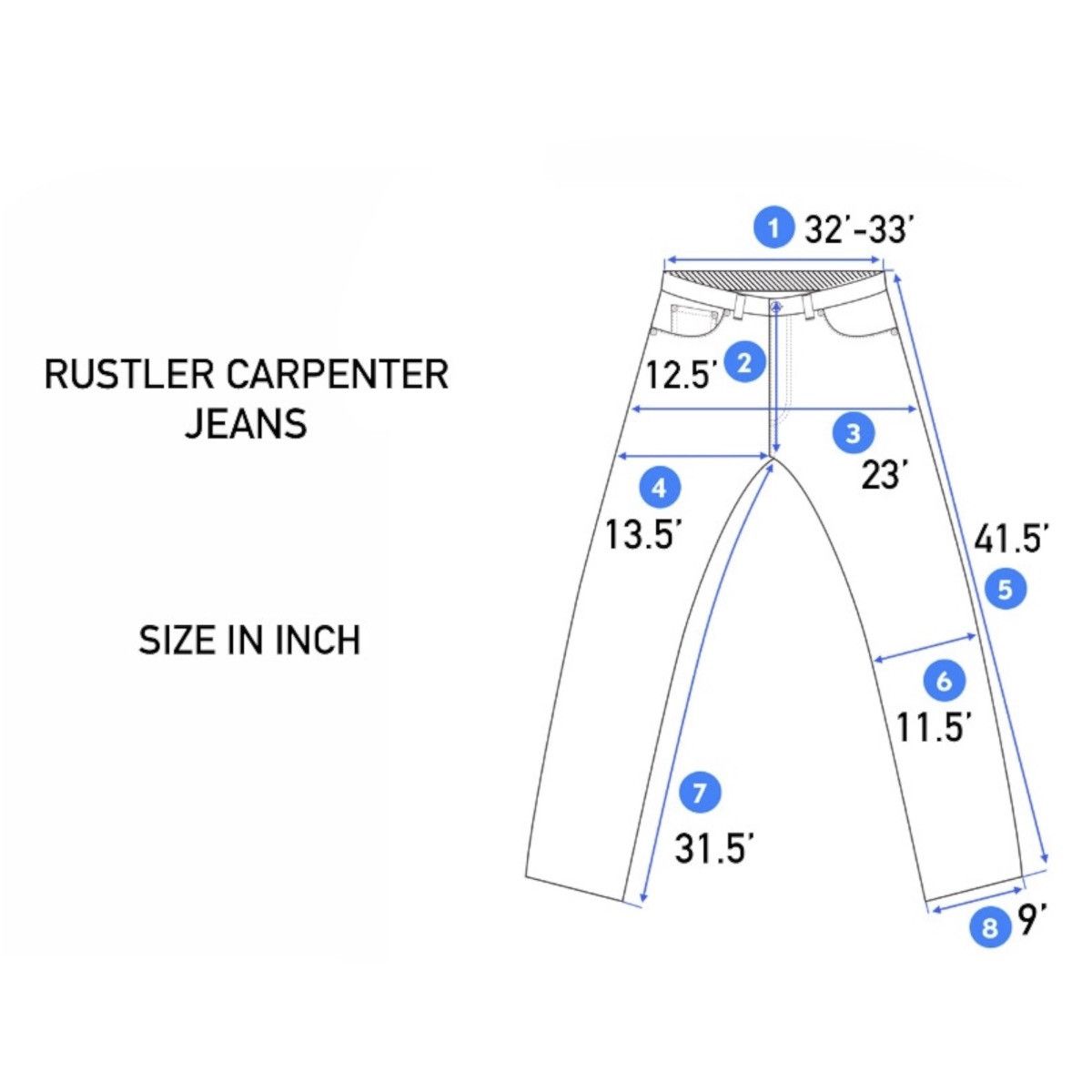 Rustler Vintage Rustler Carpenter Denim Jeans Size US 32 / EU 48 - 10 Thumbnail