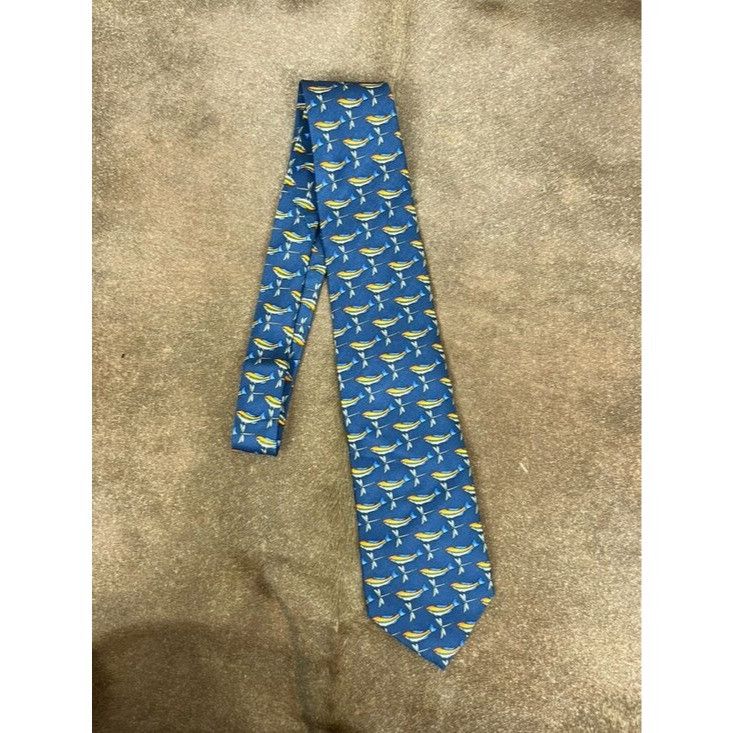 Tiffany & Co. Tiffany and Co Silk Dragonfly Sea Bass Fishermans Tie Size ONE SIZE - 3 Thumbnail
