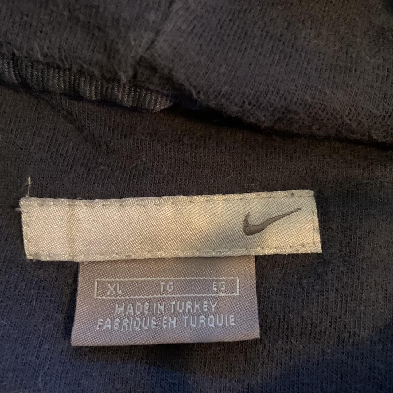 Nike Vintage 2000s Grey Tag Navy Breast Swoosh Hoodie Size US XL / EU 56 / 4 - 3 Thumbnail