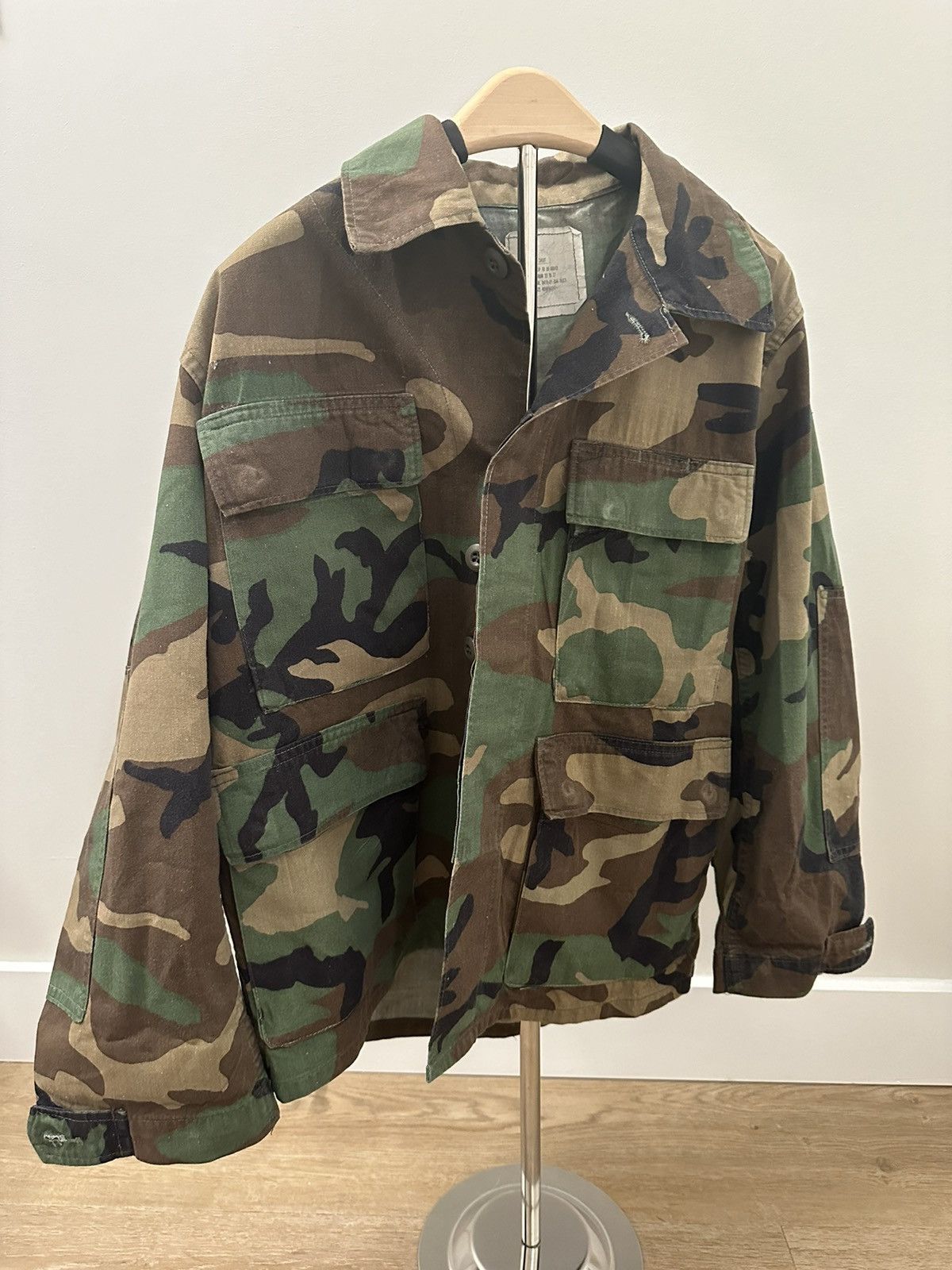 Vintage Vintage Military Camo Button Up Jacket Size US XXS / EU 40 - 2 Thumbnail