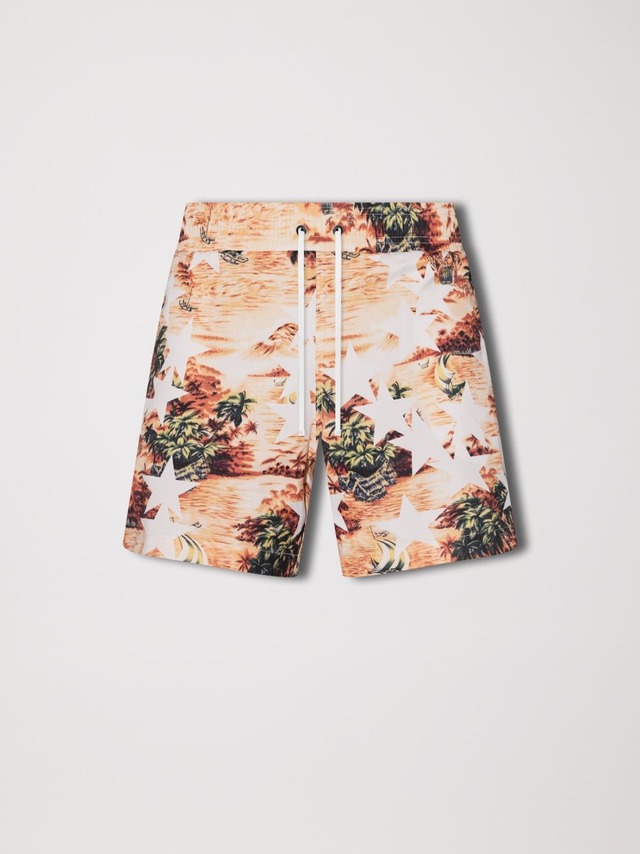 Amiri o1orln1025 Tropical Star Swim Trunk Shorts in Multicolor