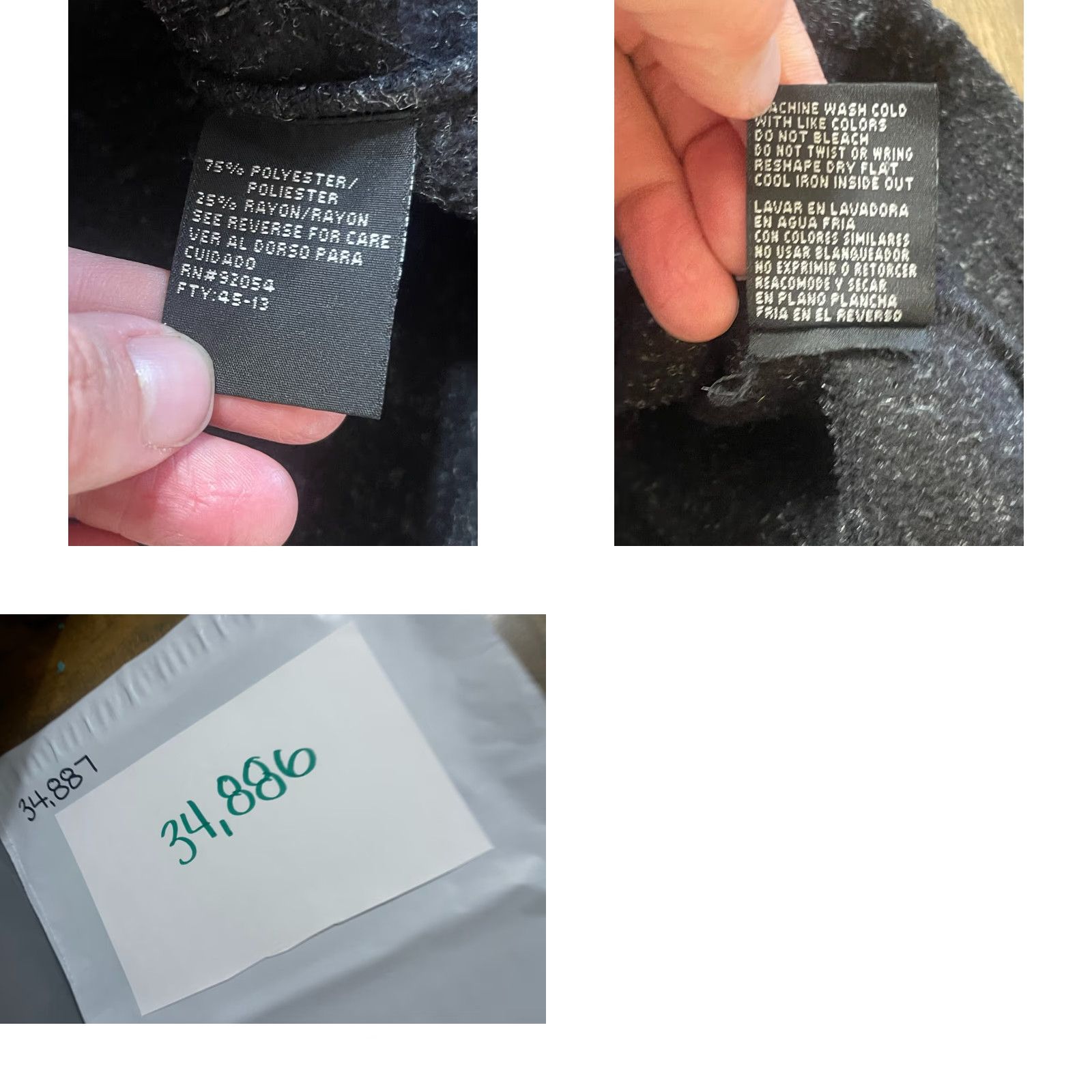 Vintage Carolyn Taylor By Design Hoodie Womens Size Medium Black Full Zip Pockets Size M / US 6-8 / IT 42-44 - 8 Thumbnail