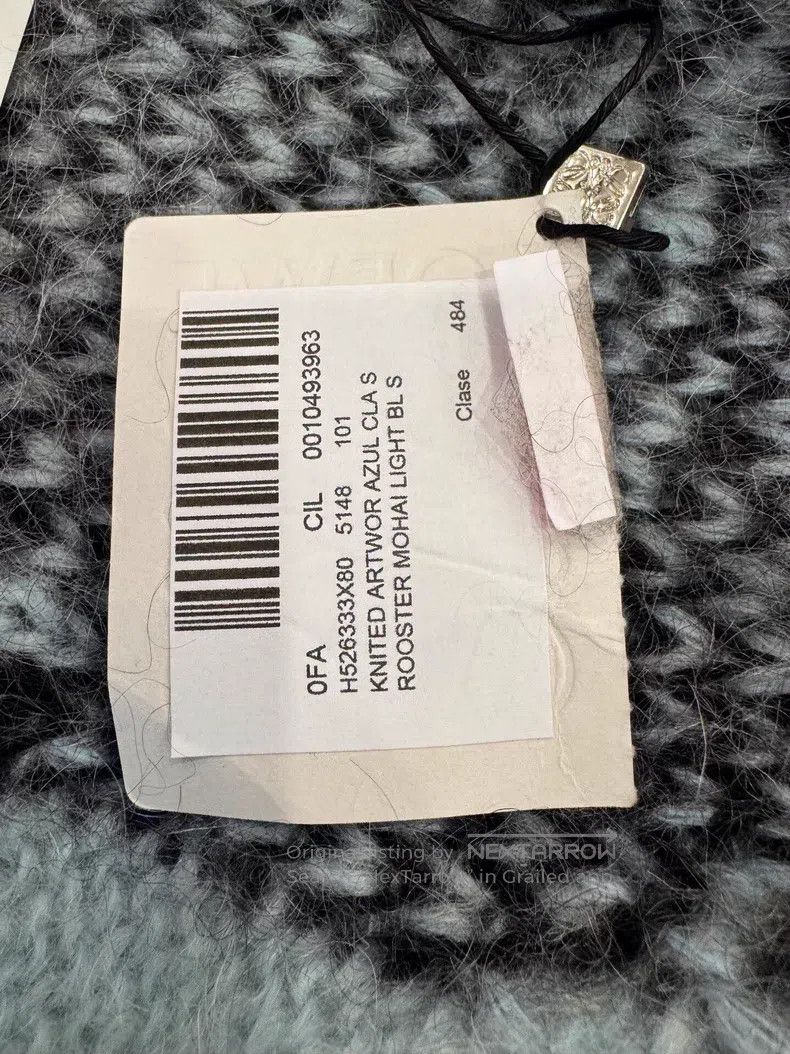 Loewe Loewe Light blue mohair rooster logo long-sleeve sweater Size S / US 4 / IT 40 - 8 Thumbnail