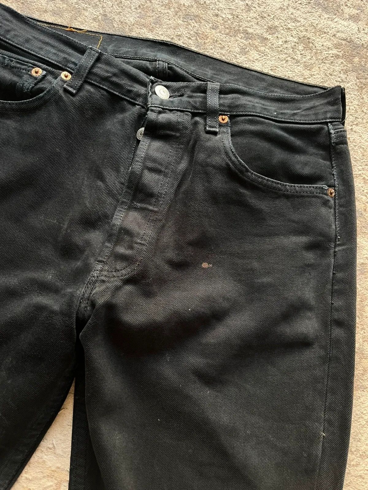 Levi's Levi's 501 Sz W 32 L 32 Black Denim Jeans Rare Size US 34 / EU 50 - 3 Thumbnail