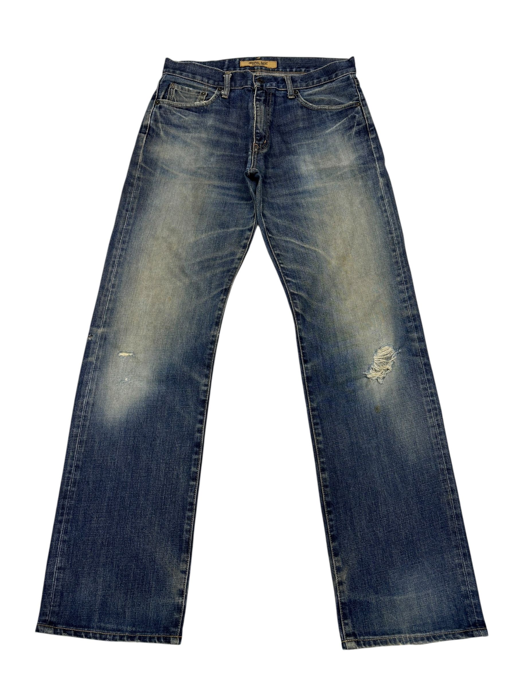 Kapital Vintage S-003 Japan Distressed Denim Uniqlo Jeans Size US 33 - 1 Thumbnail