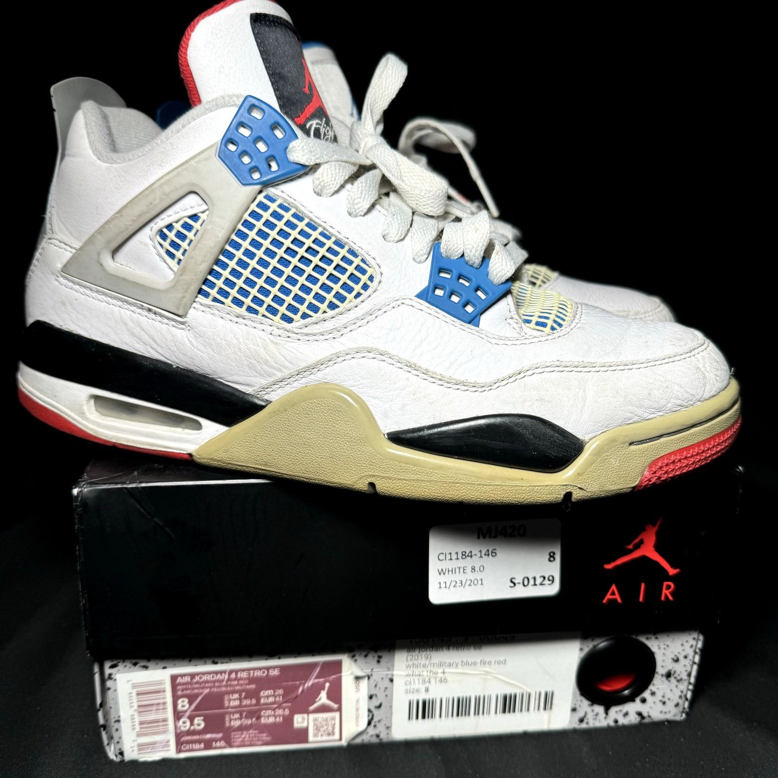 Jordan Brand × Nike Size 8 - Air Jordan 4 Retro SE What The 4 2019 Men's Shoes Size US 8 / EU 41 - 1 Thumbnail