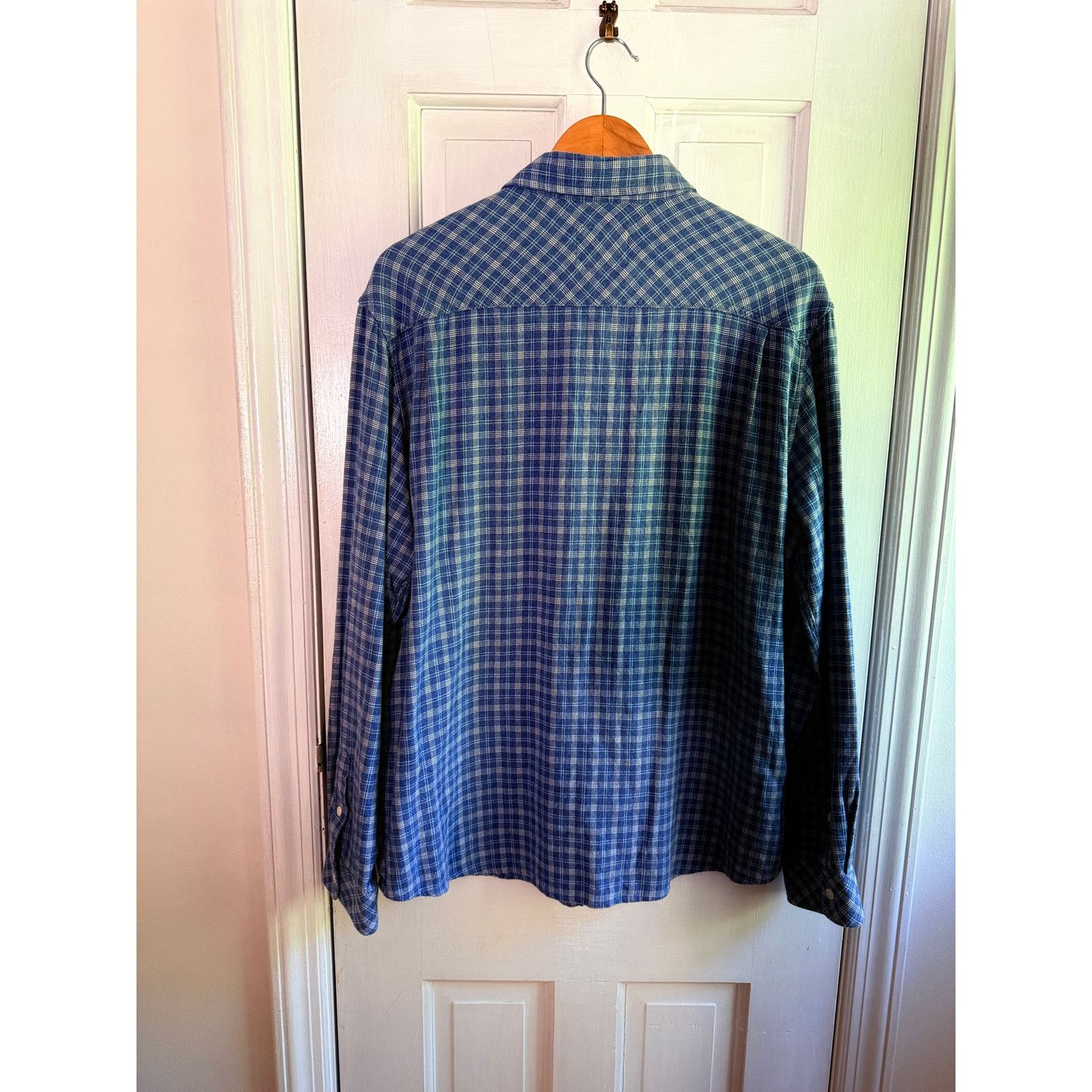 Rails Rails Men's Premium Blue Plaid Button Down Shirt XL Size US XL / EU 56 / 4 - 3 Thumbnail