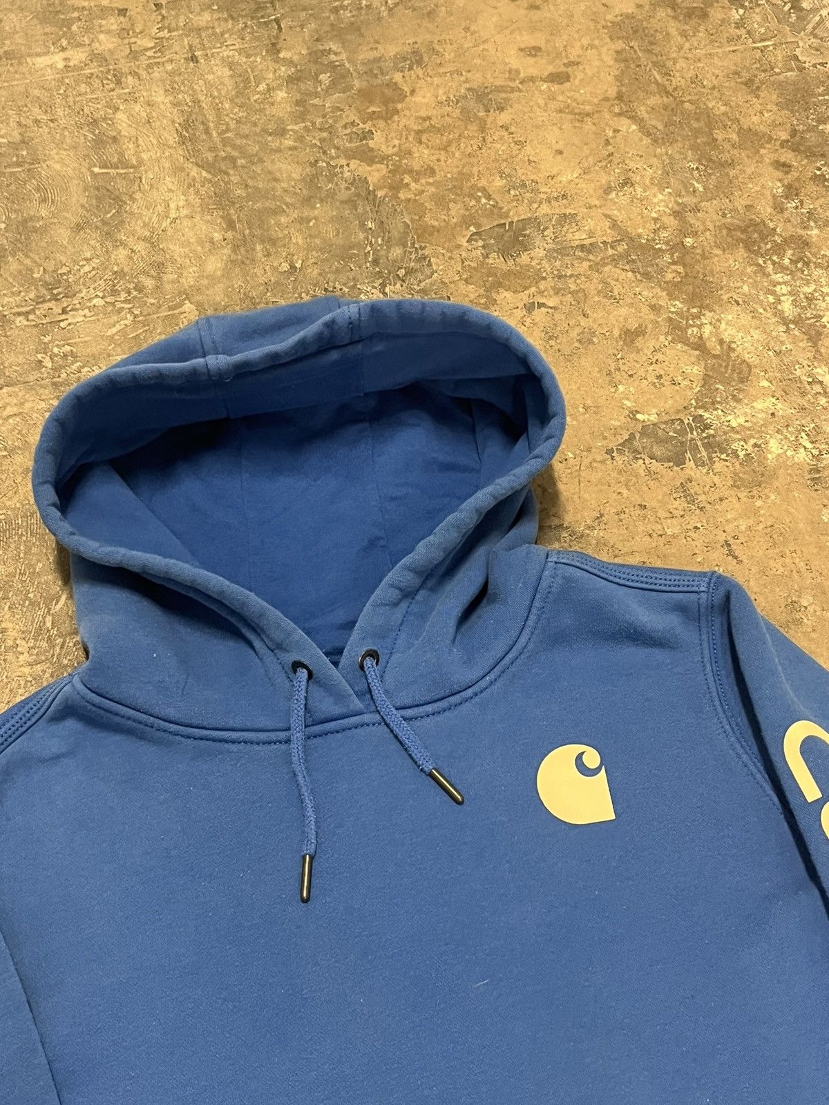 Carhartt Carhartt hoodie y2k blue heavy cotton boxy fit skater hype Size US L / EU 52-54 / 3 - 4 Thumbnail