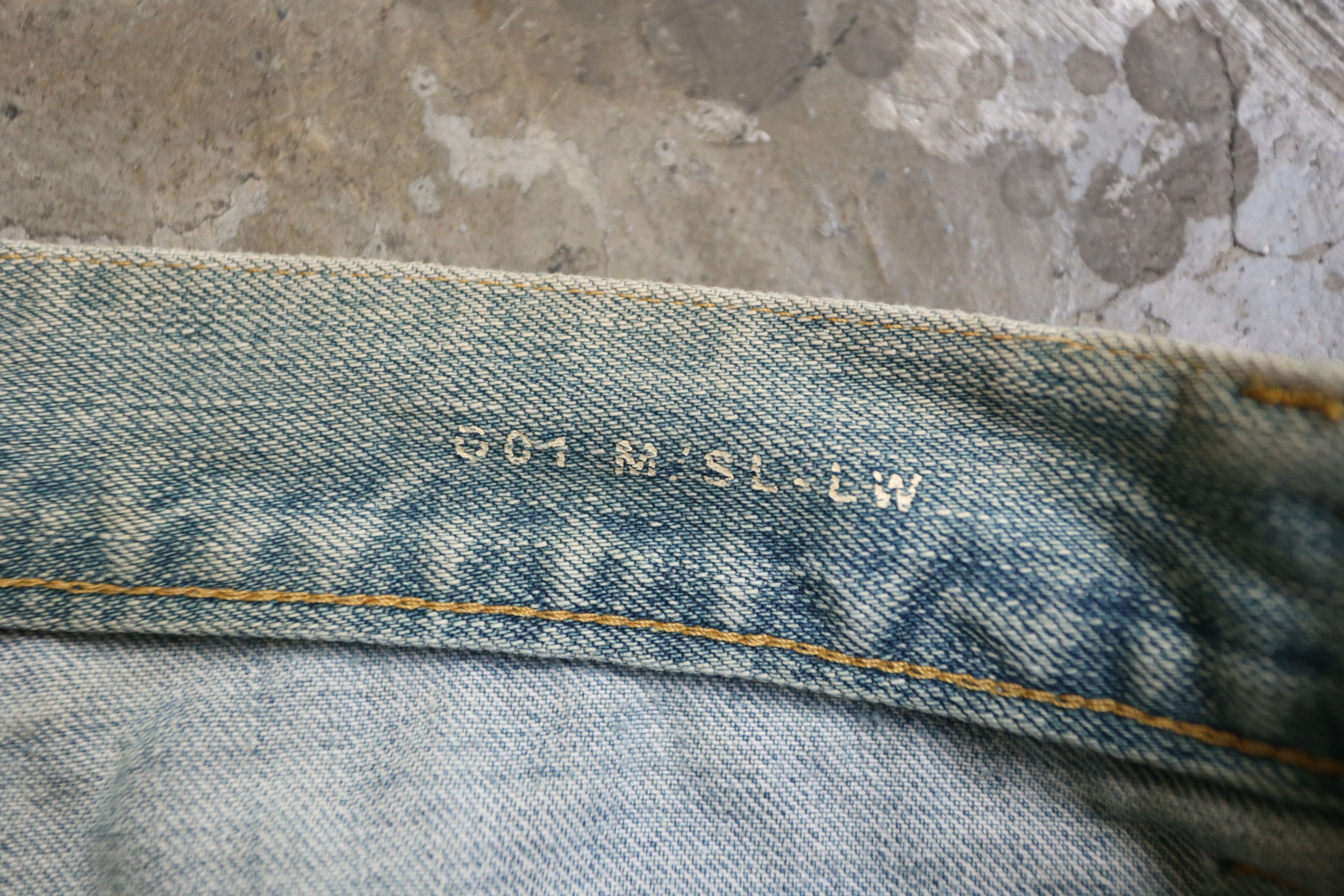 Saint Laurent Paris SLP - Hedi Slimane - F/W 14 - D01 Crash Denim Jean Size US 30 / EU 46 - 9 Thumbnail