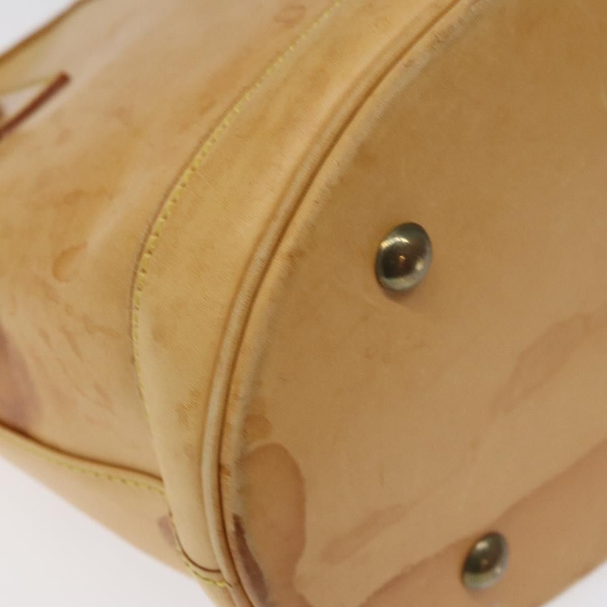 Louis Vuitton LOUIS VUITTON Nomad Leather Bucket PM Shoulder Bag Beige Size ONE SIZE - 16 Thumbnail
