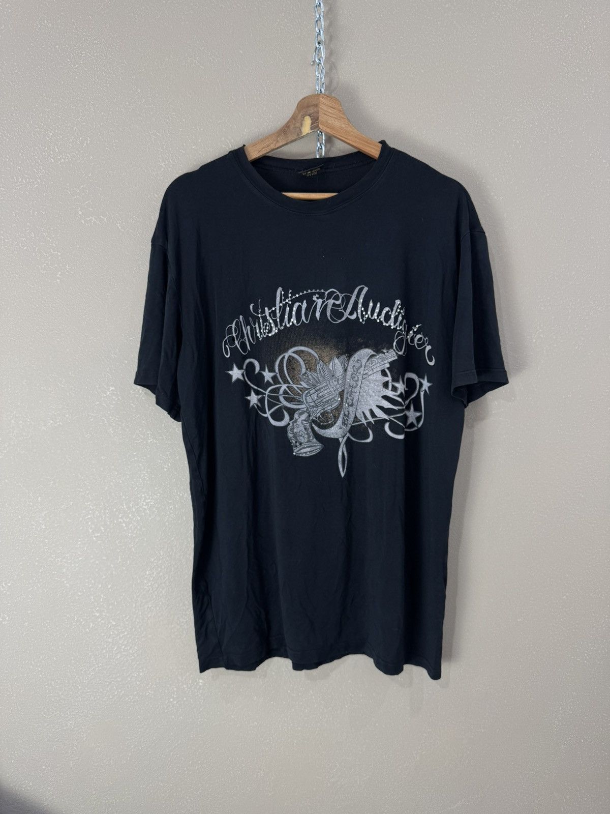 Christian Audigier Vintage Christian Audigier T-Shirt Japanase Y2K Guns Skull Size US XXL / EU 58 / 5 - 1 Thumbnail